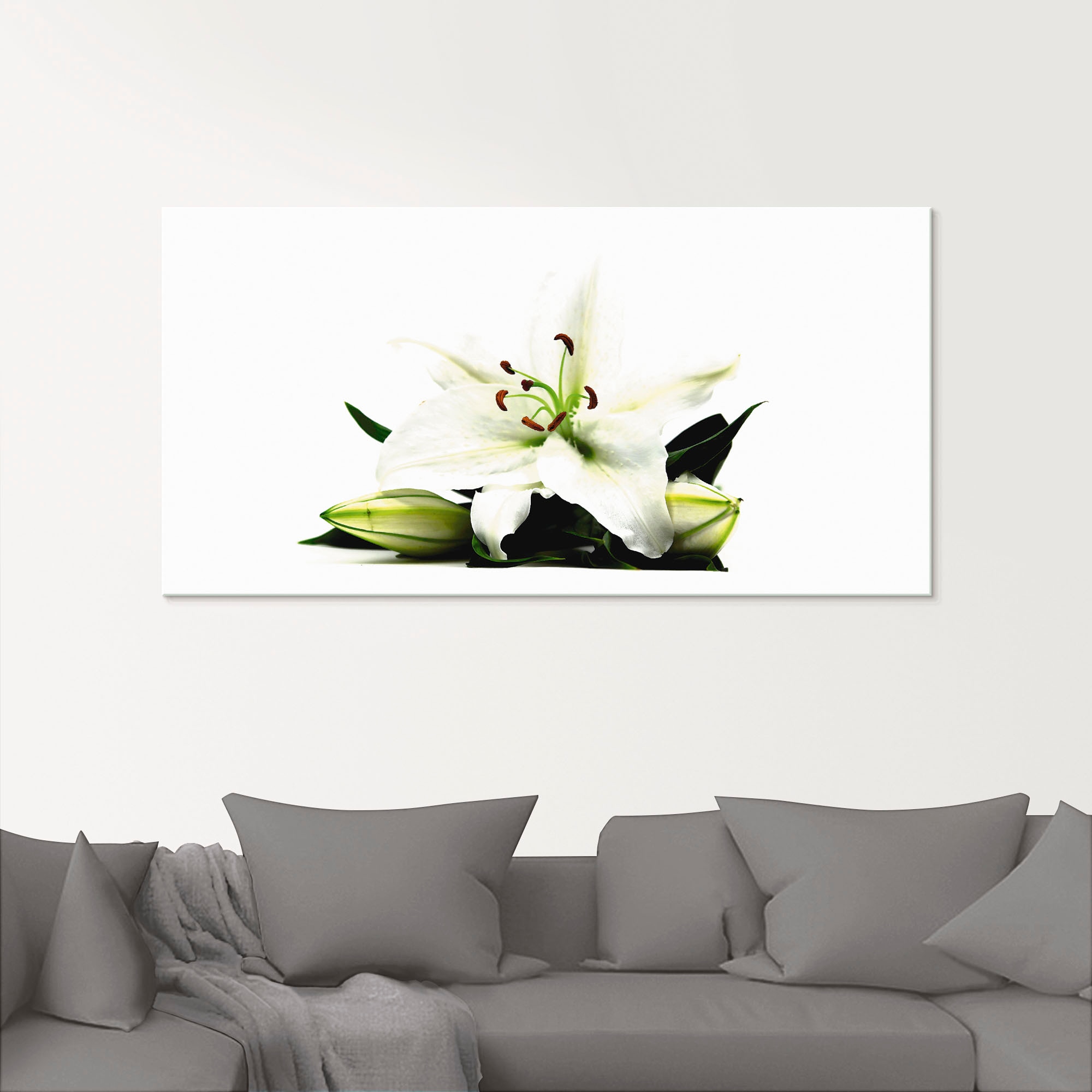 Artland Glasbild »Große Lilie«, Blumen, (1 St.), in verschiedenen Größen