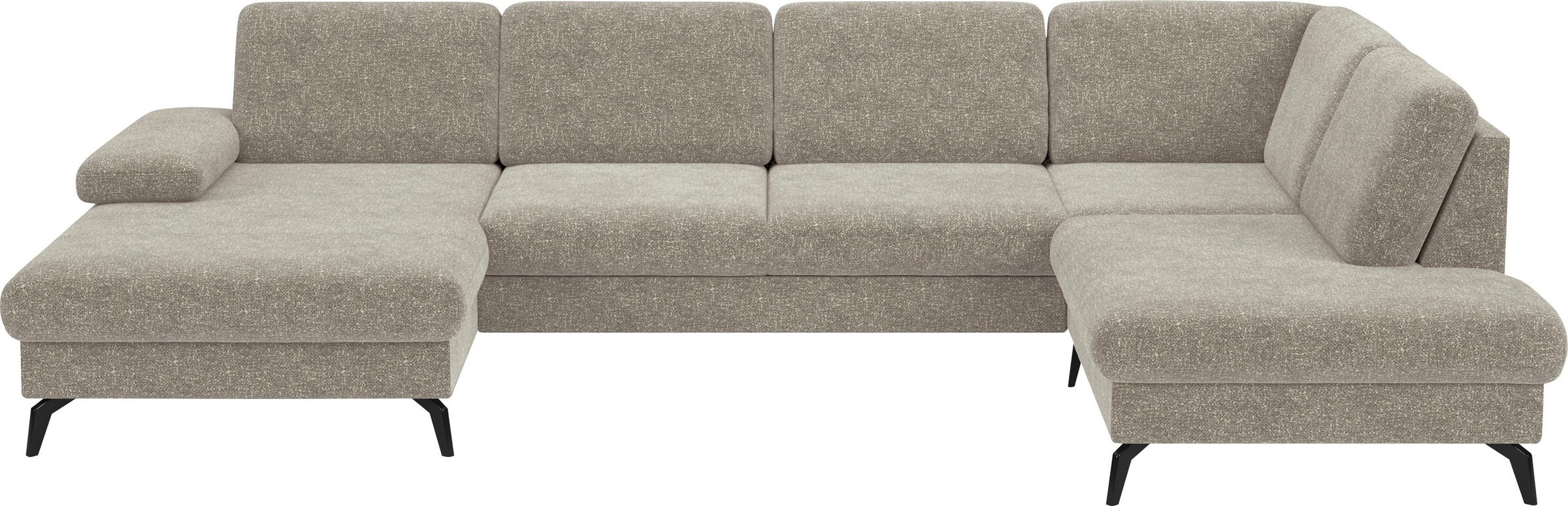 sit&more Wohnlandschaft »Morris U-Form, inkl. Sitztiefenverstellung«, wahlweise mit Armteilverstellung, Bettfunktion & Bettkasten