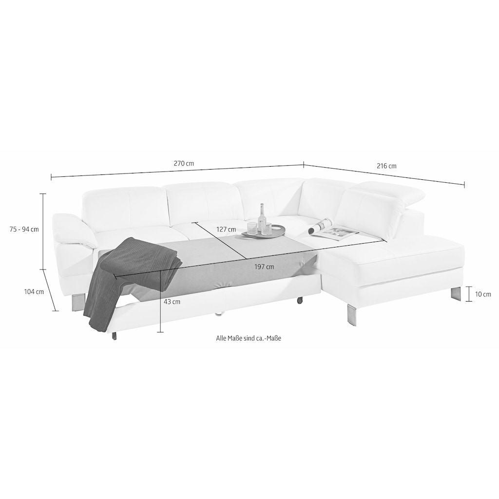 exxpo - sofa fashion Ecksofa »Mantua«