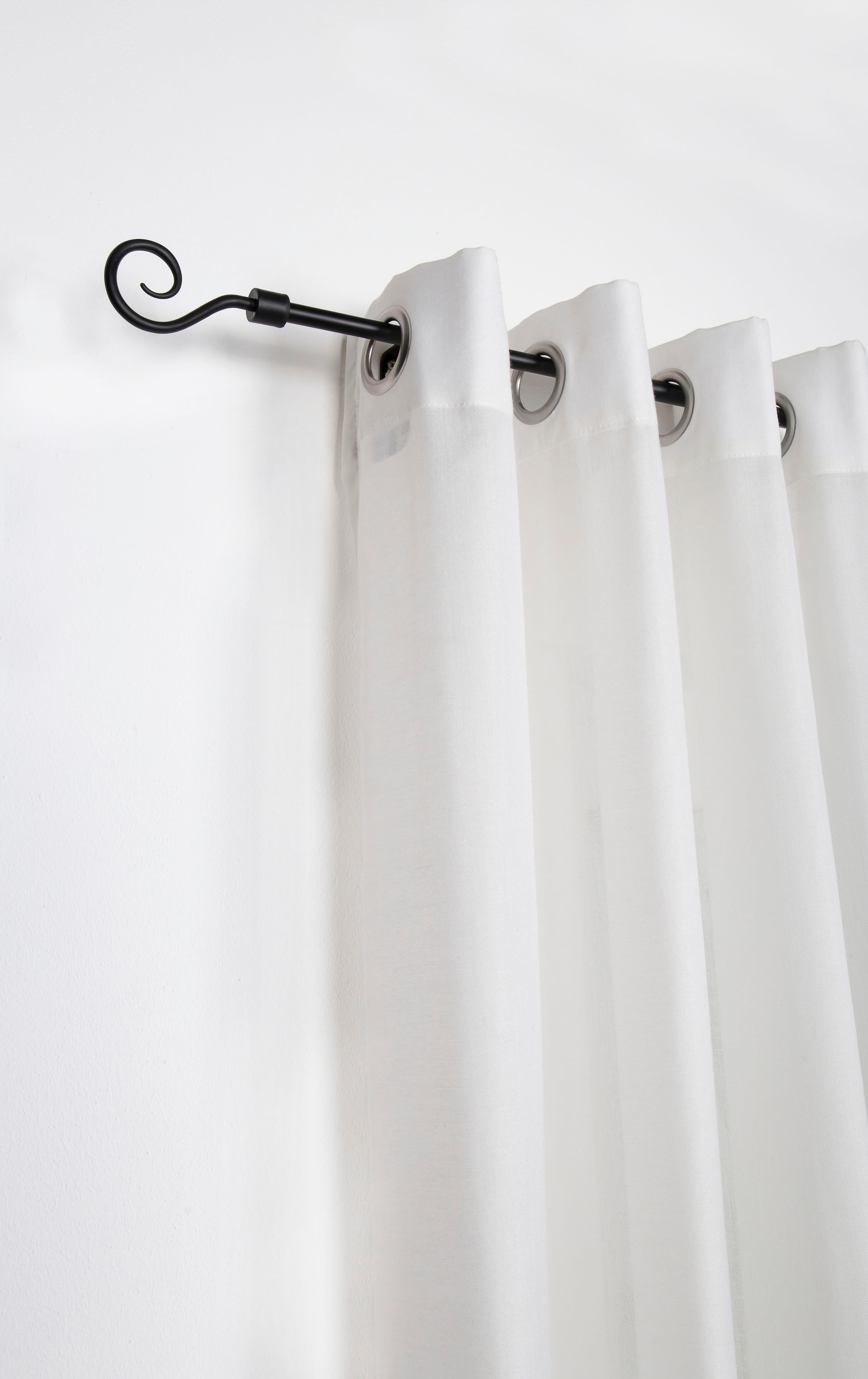 mydeco Gardinenstange »Hook« 1 läufig-läufig ausziehbar