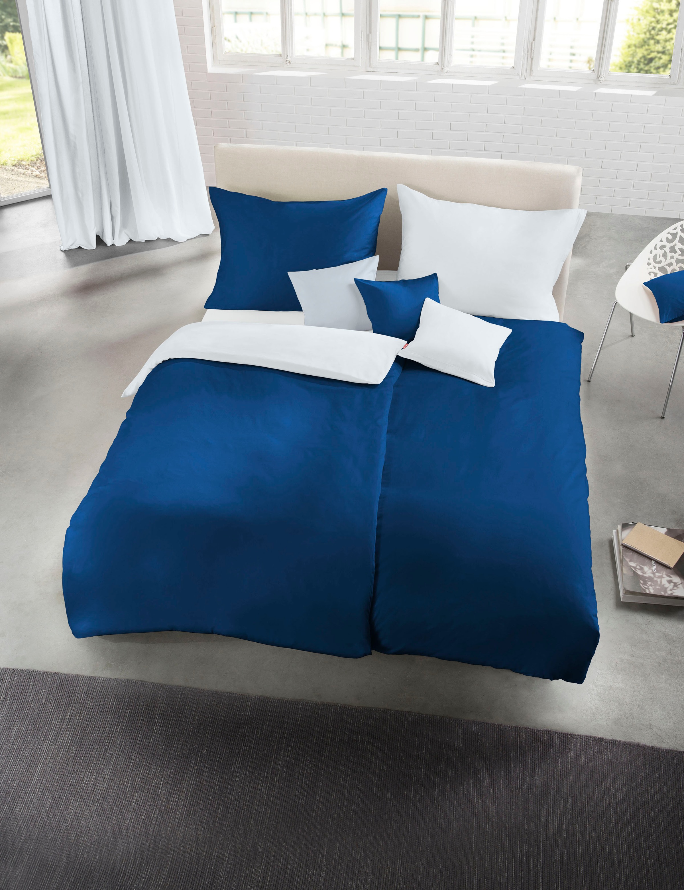 fleuresse Wendebettwäsche »Interlock Uni«, Jersey, Baumwolle, in Gr. 135x200, 155x220, 200x200cm