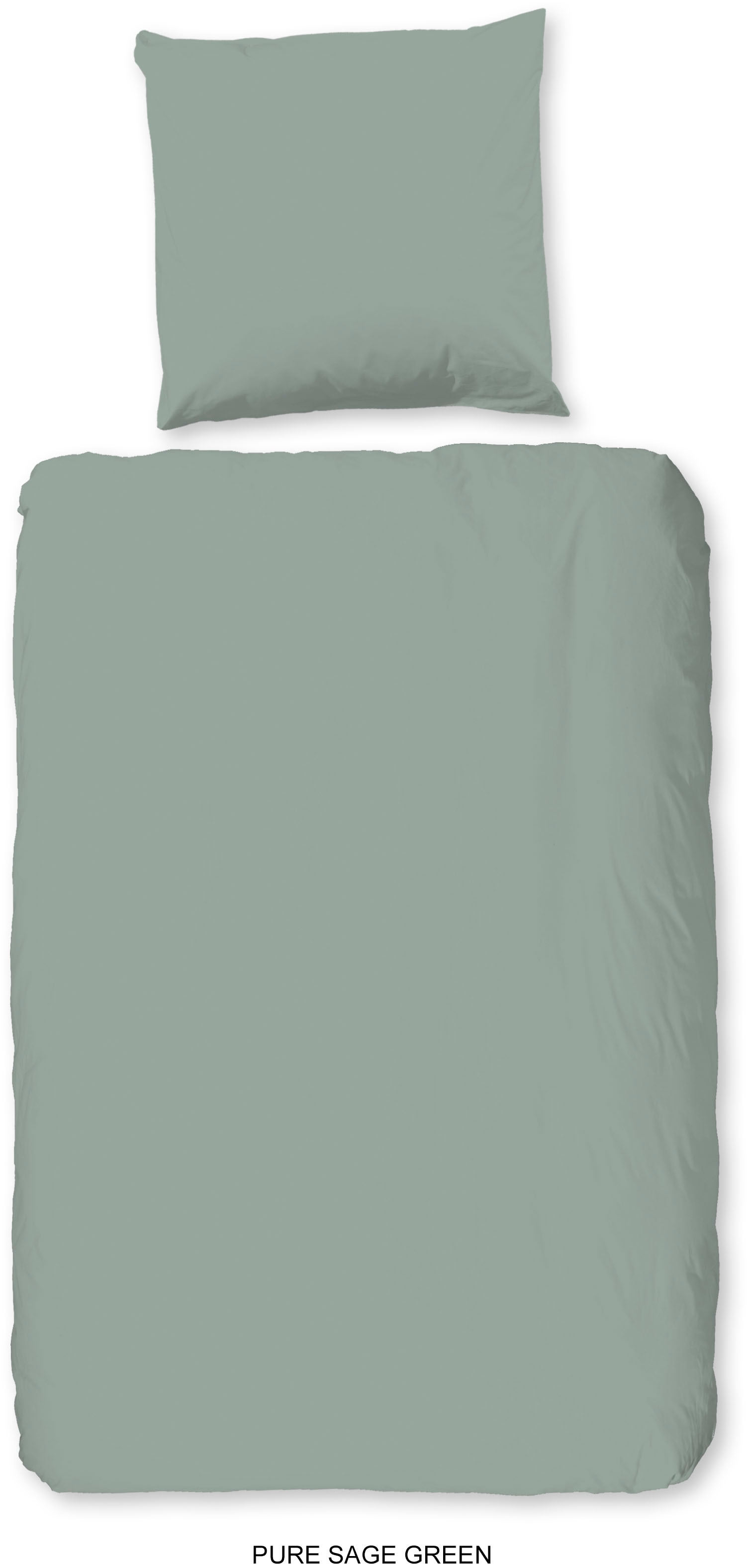 PURE luxury collection Bettwäsche »Pure uni«, Mikrofaser, Pflegeleicht, Weich, Uni, Unifarben, Reißverschluss