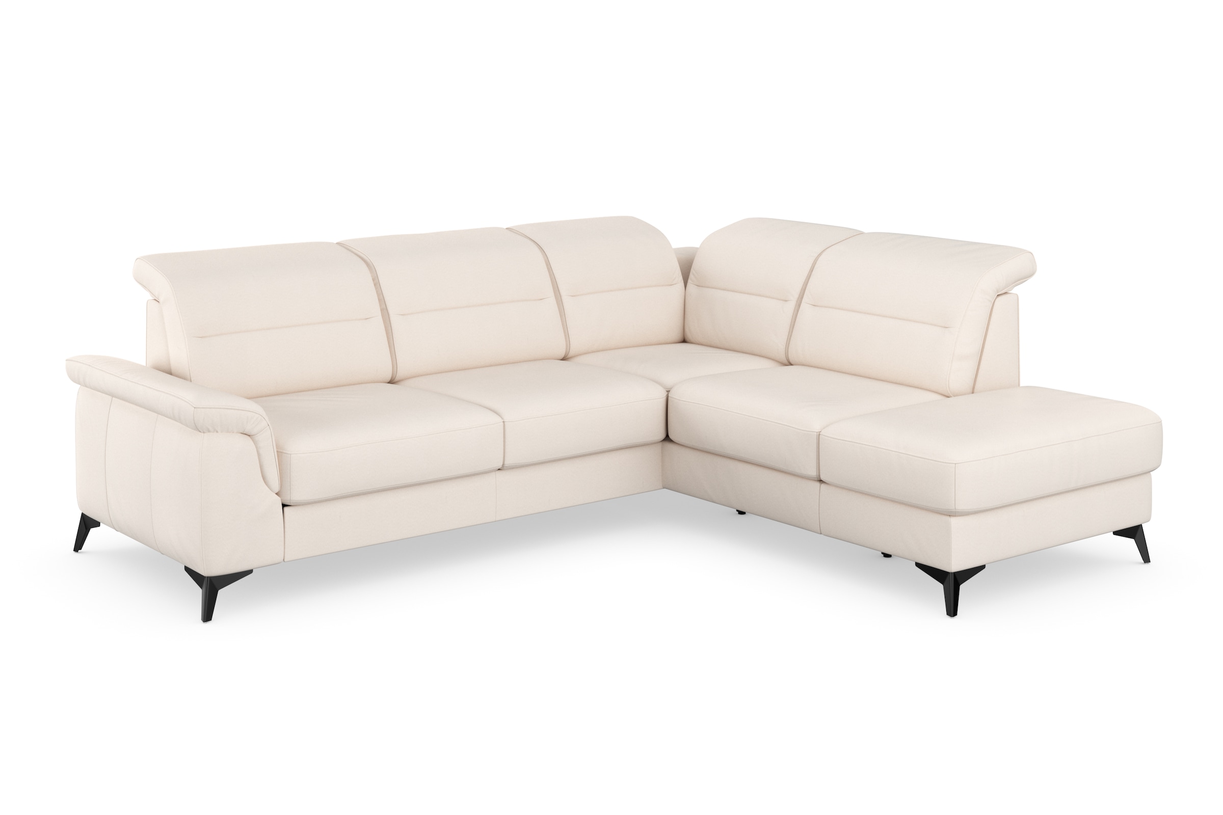 sit&more Ecksofa »Sinatra L-Form« mit Ottomane, optional mit Kopfteilverstellung und Armteilfunktion