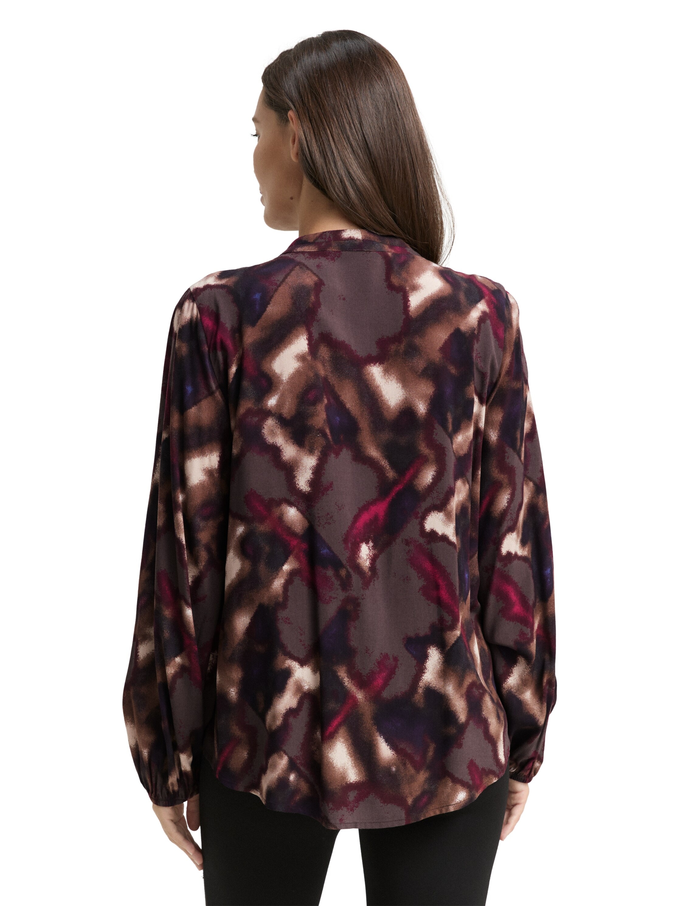 TOM TAILOR Klassische Bluse mit All-Over Print