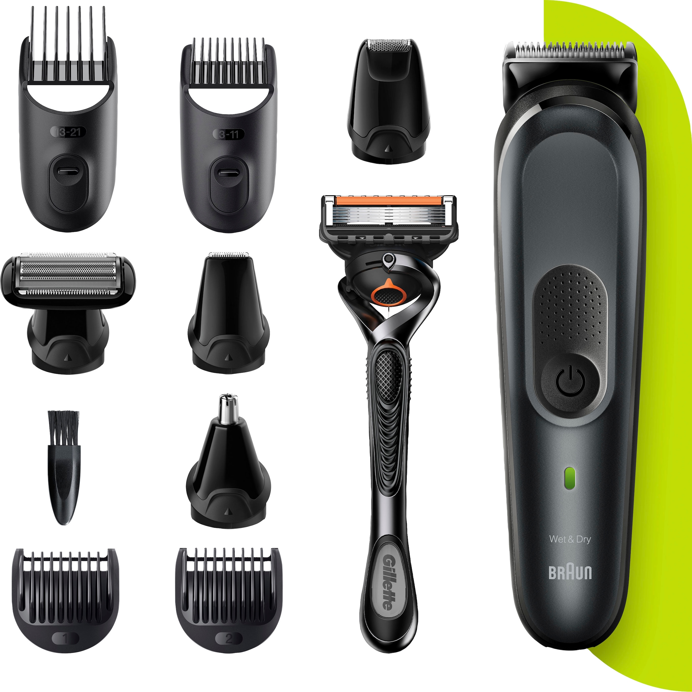 7 OTTO »Multi-Grooming-Kit bestellen Haarschneider 8 Braun MGK7321«, bei Technologie Aufsätze, AutoSense-