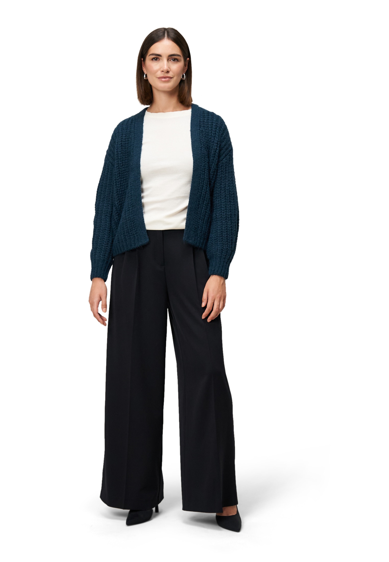 Zero Strickjacke »Grobstrickjacke offener Style«