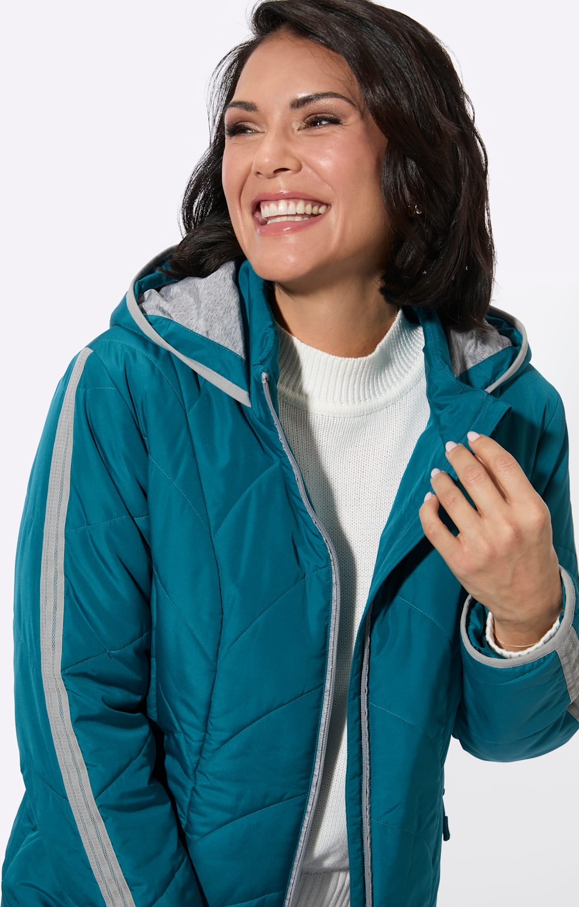 Casual Looks Steppjacke mit Kapuze
