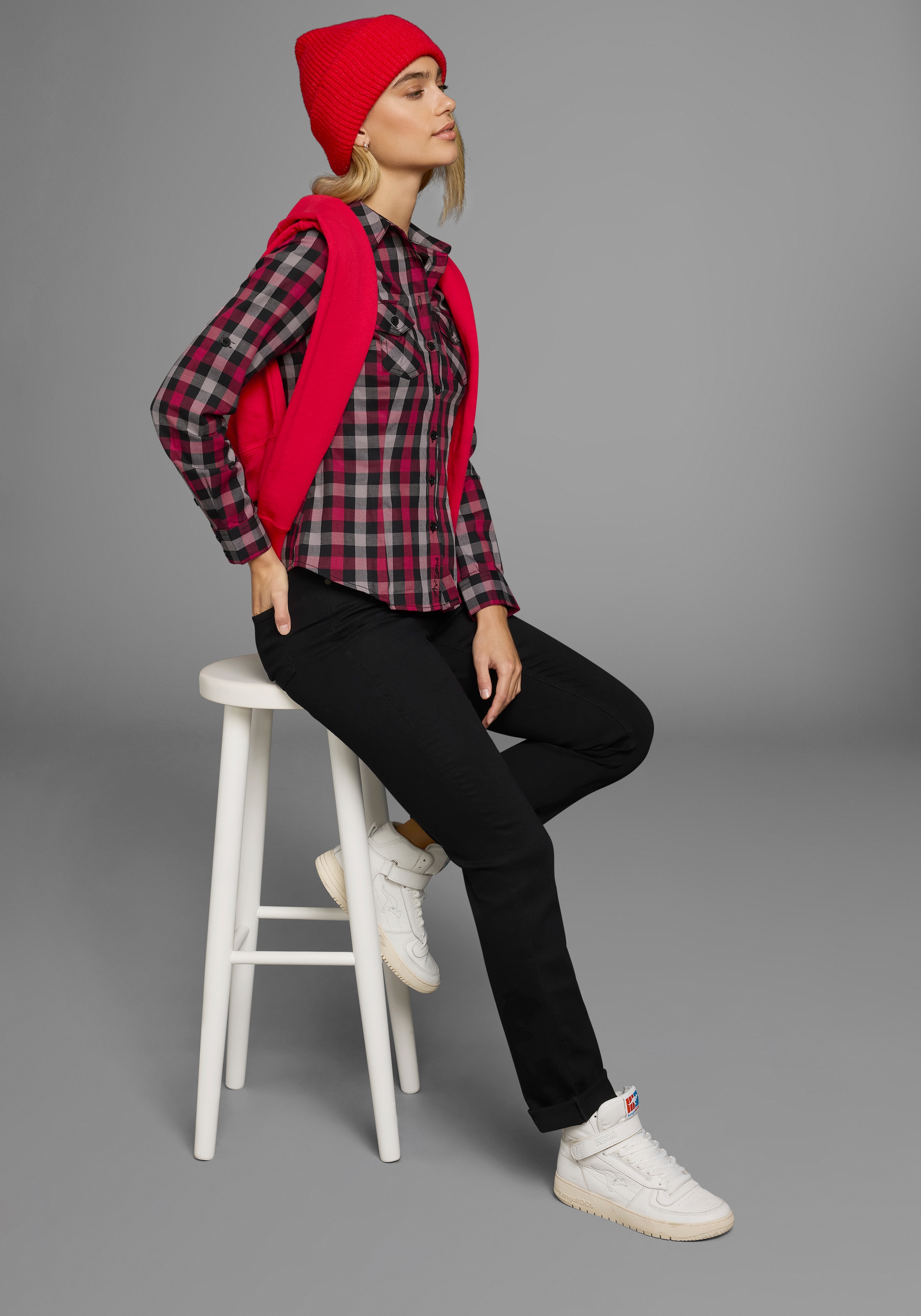 Arizona Karobluse, Lässiger-Holzfäller-Look