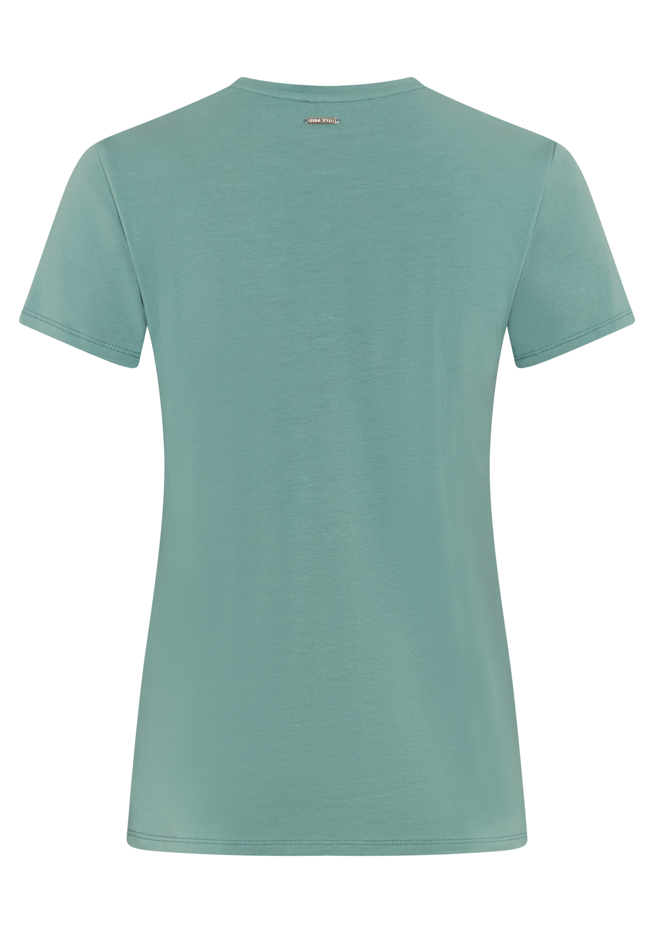 Laura Scott T-Shirt im Basic-Stil, mit Rundhalsausschnitt, aus elastischem Single Jersey