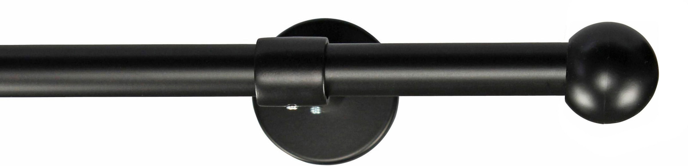 GARESA Gardinenstange »BOLTI« Ø 16 mm 1 läufig-läufig Wunschmaßlänge;Träger;Endstücke;Befestigungsmaterial;Montageanleitung;Verbindungsstück Vorhanggarnitur, verlängerbar, Wandmontage, ohne Ringe