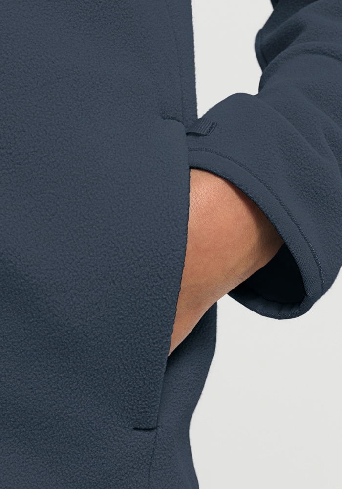 Jack Wolfskin Fleecejacke »TAUNUS 100 FZ K« Winddicht, atmungsaktiv, Übergangsjacke