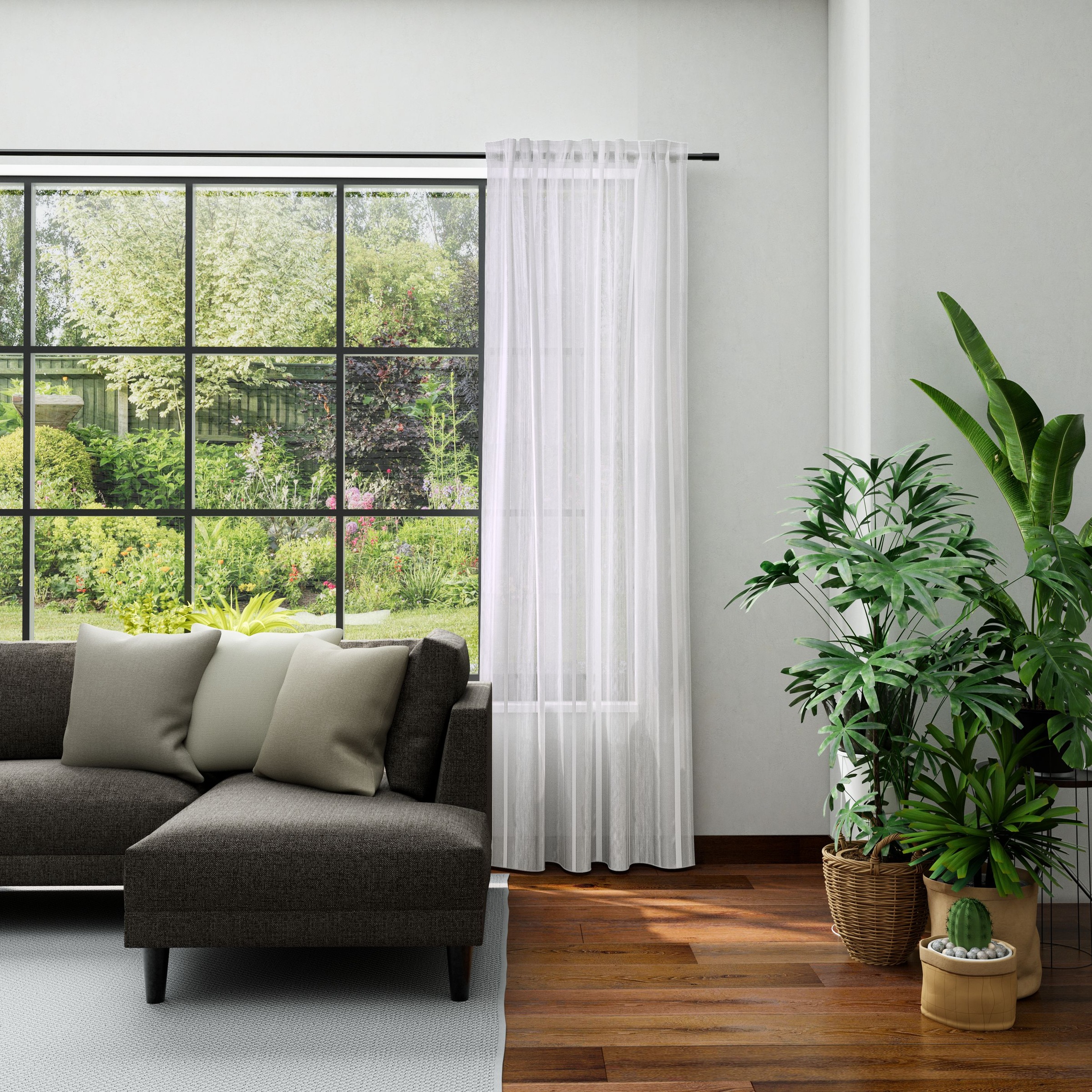 Neutex for you! Vorhang »KORSIKA« Multifunktionsband 1 Stk. tlg. Matt-Glanz-Streifen