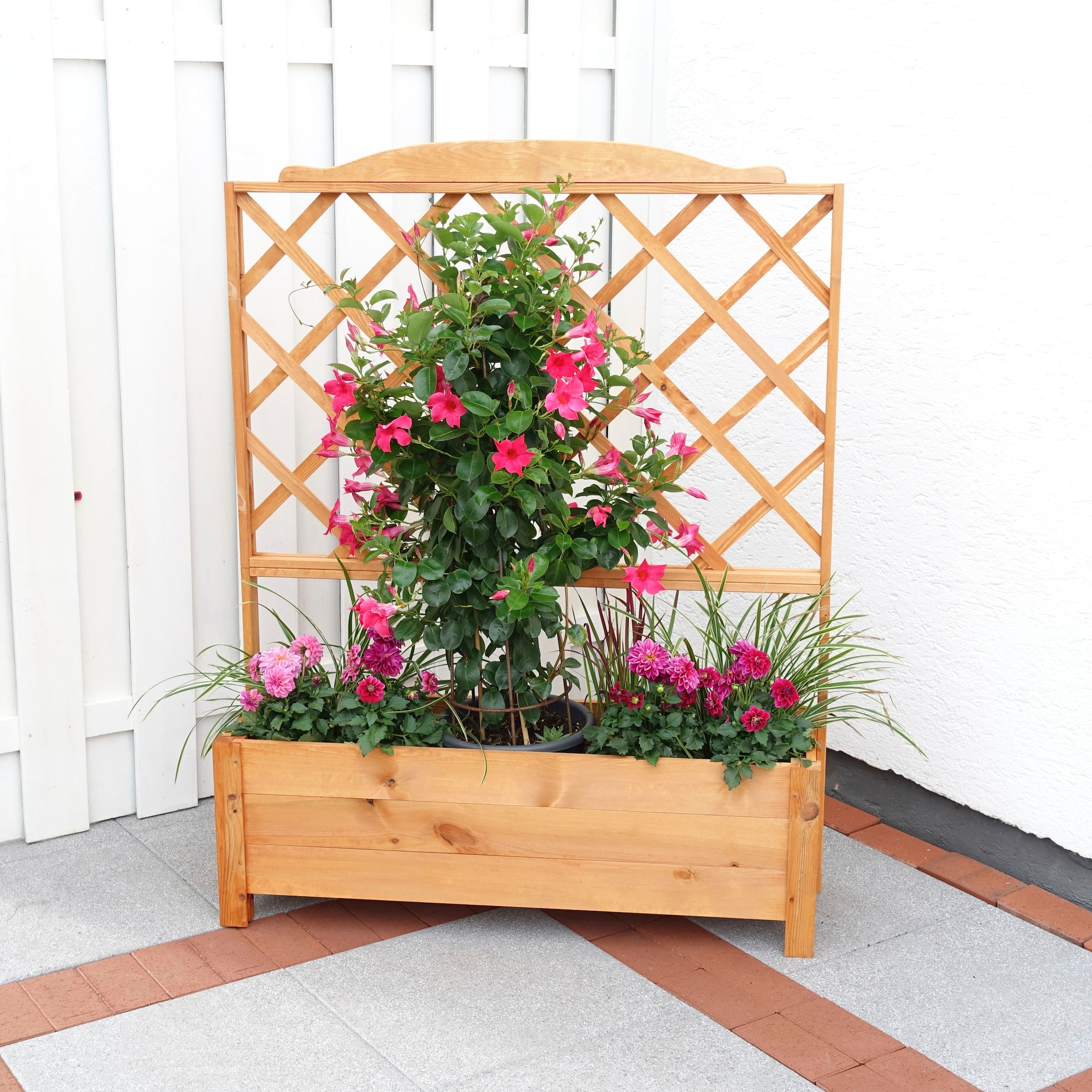 promadino Spalier mit Pflanzkasten, BxTxH: 110x32x140 cm