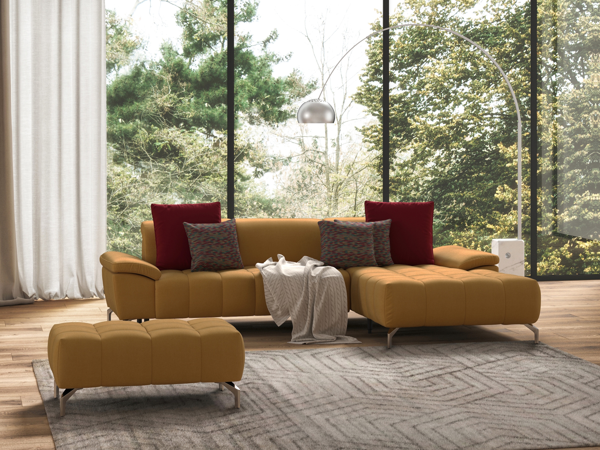 sit&more Hocker »Cool«, mit silberfarbenen Füßen