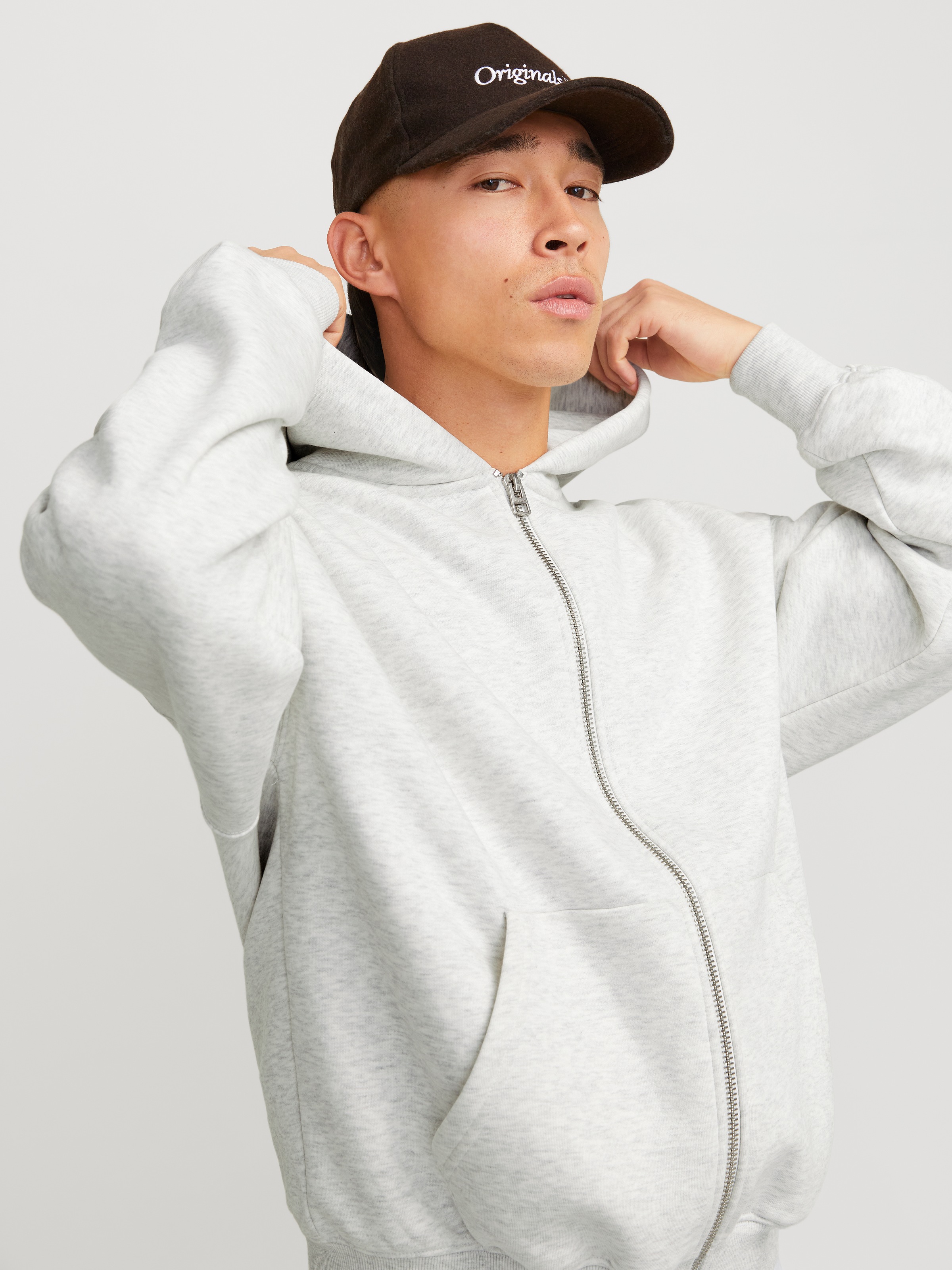Jack & Jones Kapuzensweatjacke »JJEURBAN EDGE SWEAT ZIP HOOD NOOS«, mit Rippbündchen