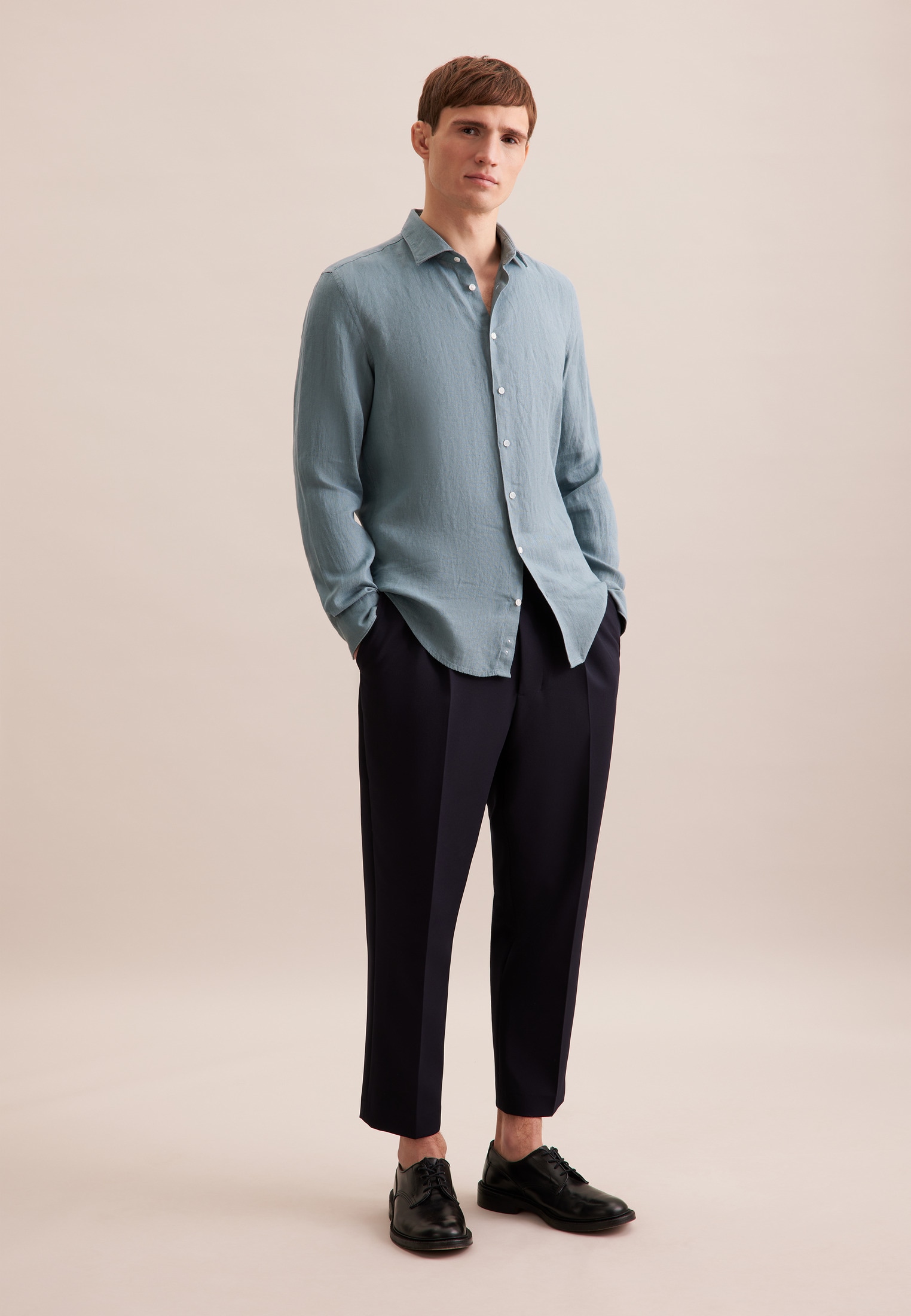 seidensticker Businesshemd »Slim« Slim 1/1 Kentkragen Uni