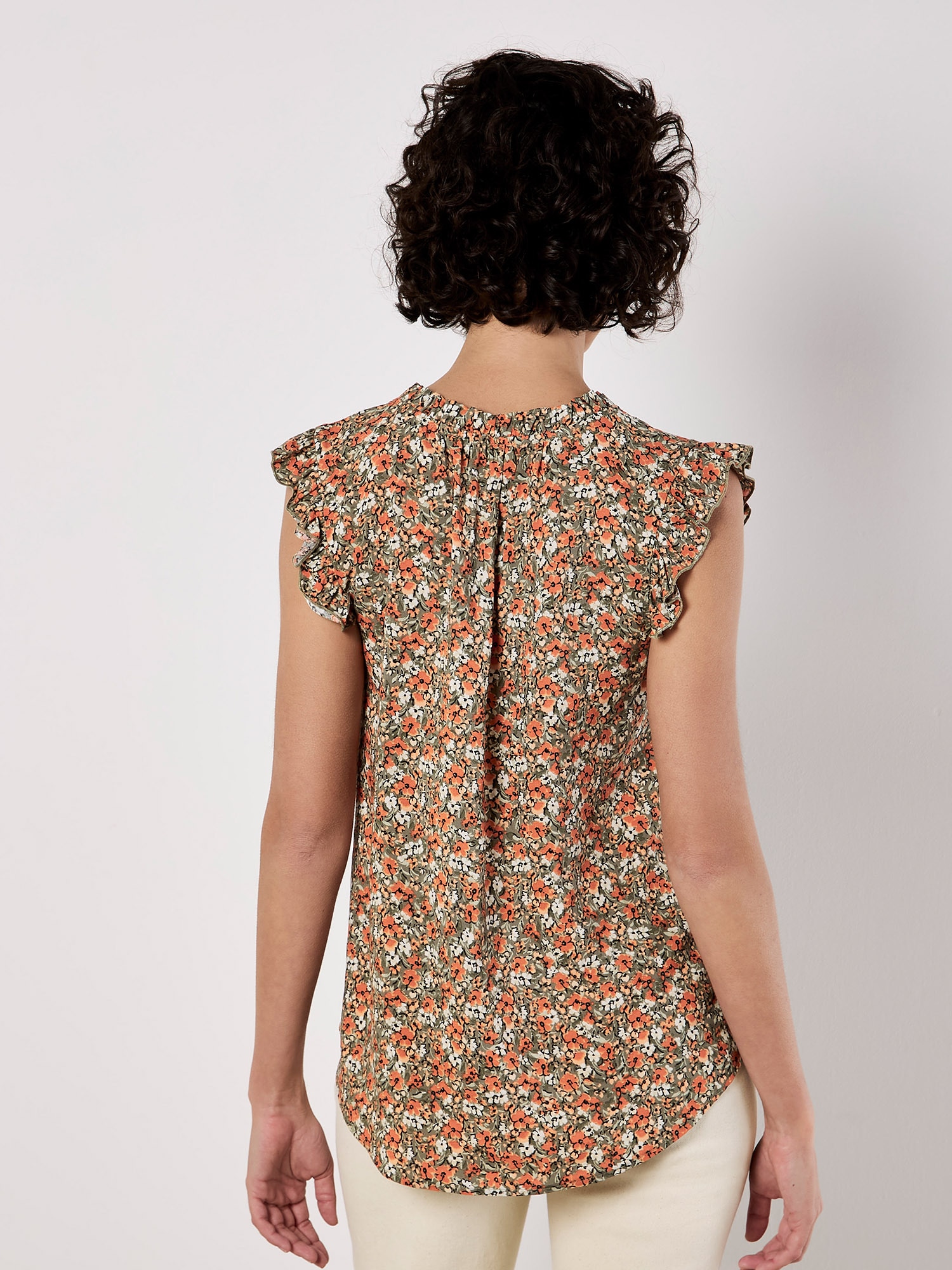 Apricot Druckbluse »Bluse« mit Rüschensaum