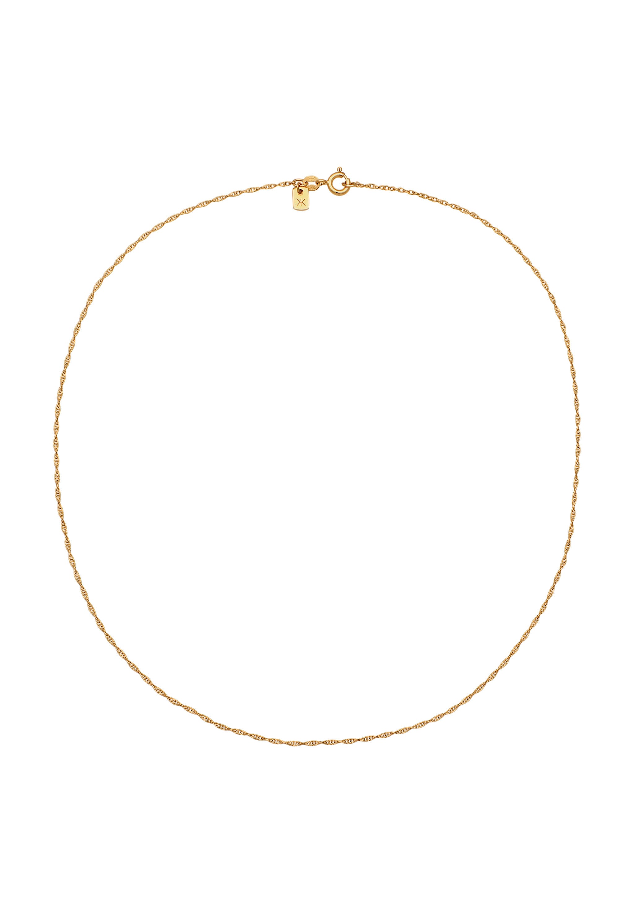 Kuzzoi Silberkette »Halskette Basic Gliederkette Gedreht 925 Sterling Silber«