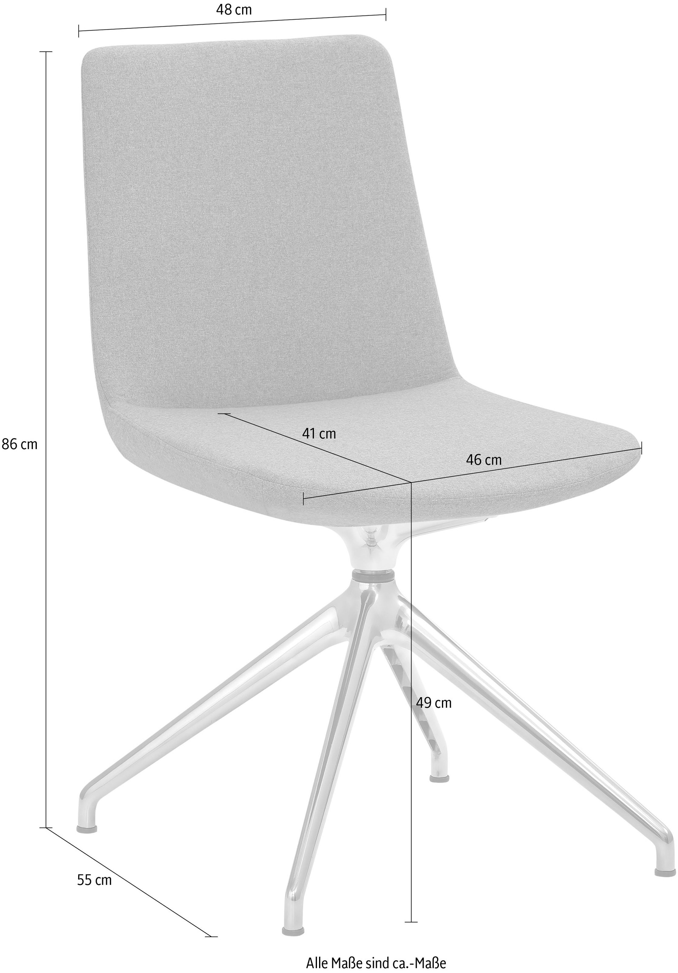 Mayer Sitzmöbel Esszimmerstuhl »myHELIOS«, 1 St., Feinstruktur weich