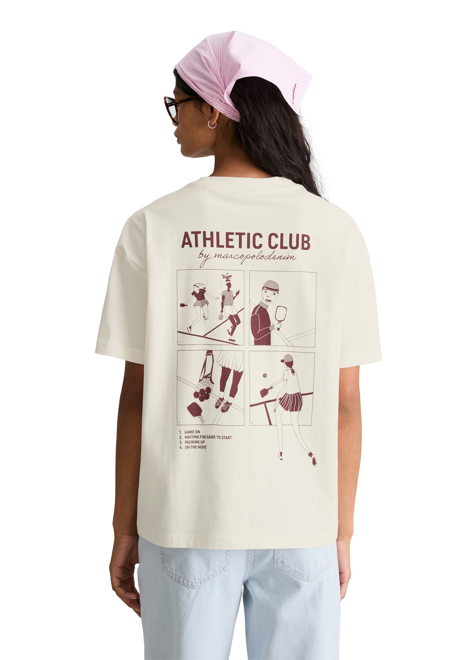 Marc O'Polo DENIM T-Shirt relaxed mit Rückenprint