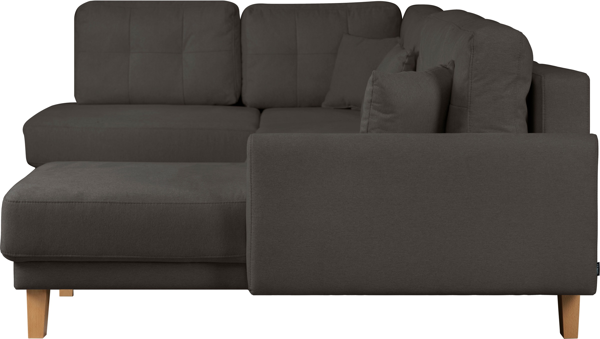 Home affaire Wohnlandschaft »TRIPLO U-Form wahlweise mit Schlaffunktion, B/T/H: 310/192/90 cm«, Schlafsofa, auch mit Bettkasten, Steppung im Rückenkissen