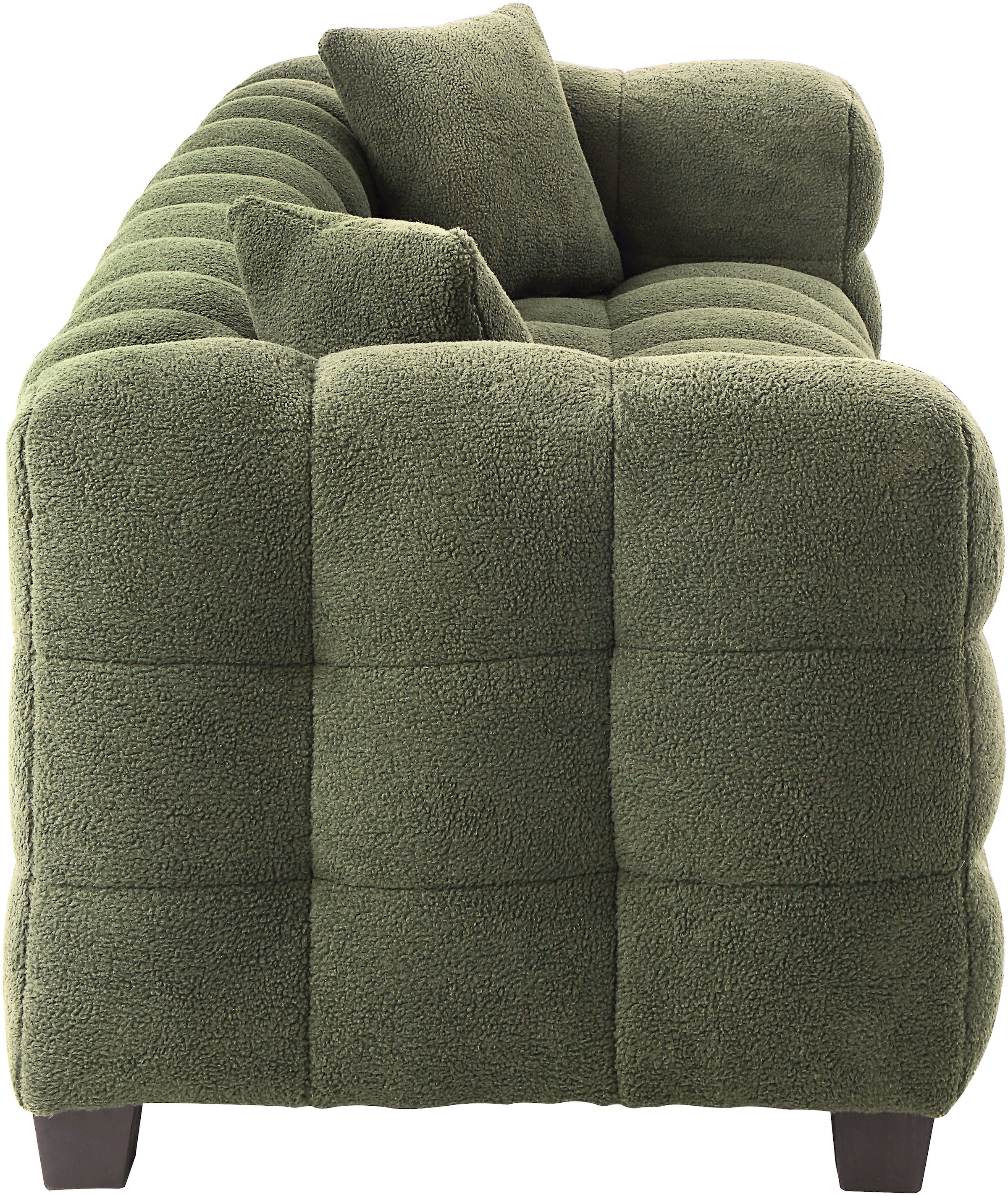 ATLANTIC home collection 3-Sitzer »Stella«, inkl. 2 Zierkissen und mit modernem Teddy Stoff