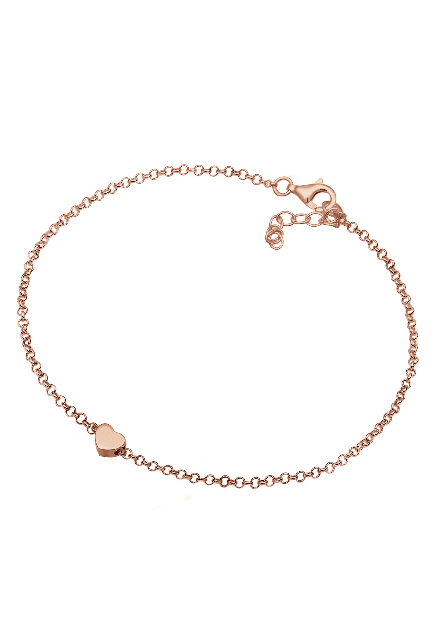 Elli Armkette »Armband Armkette Herz Love Basic 925 Silber«