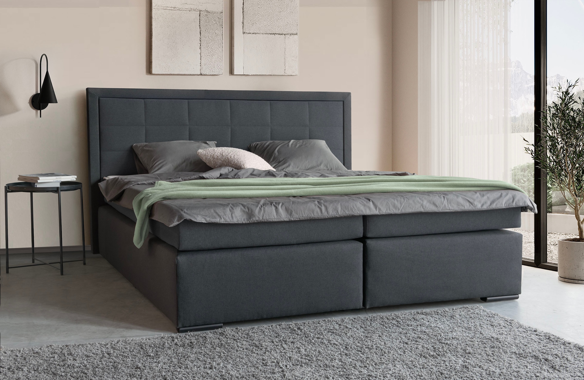 COLLECTION AB Boxspringbett »30 Jahre Jubiläums-Modell Athena« in H2,H3 & H4, wahlweise mit LED-Leiste