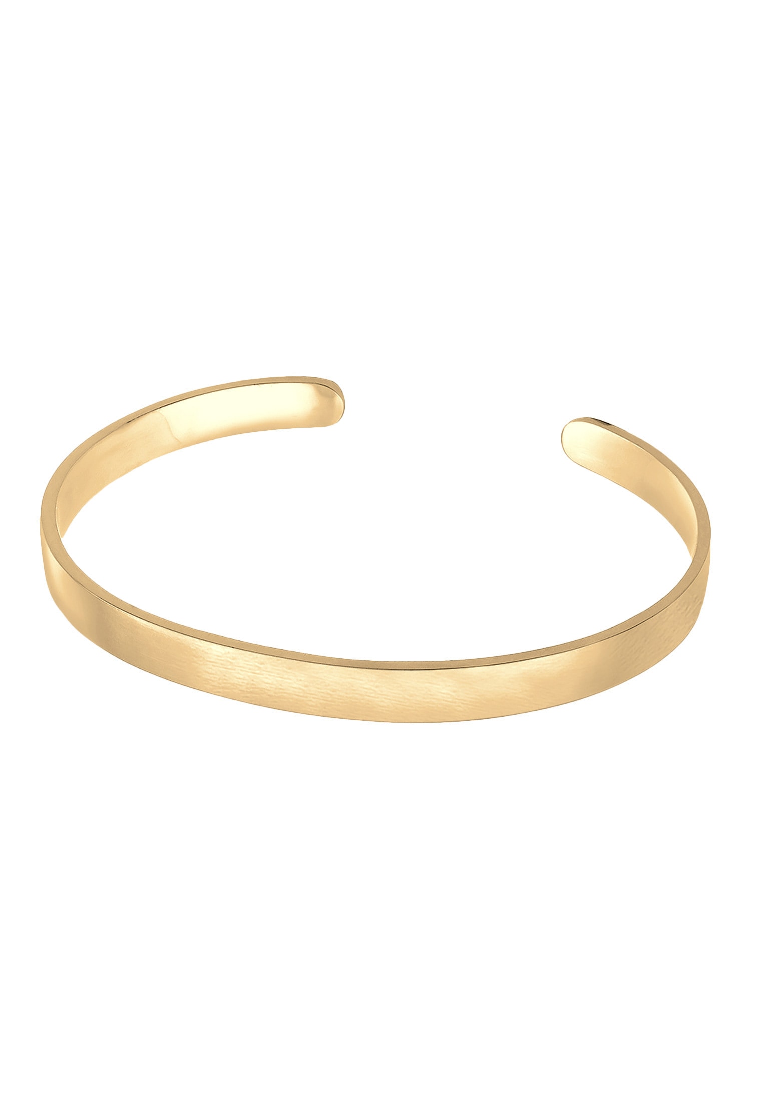 Kuzzoi Armreif »Armband Herren Basic Bangle Matt 925 Silber«