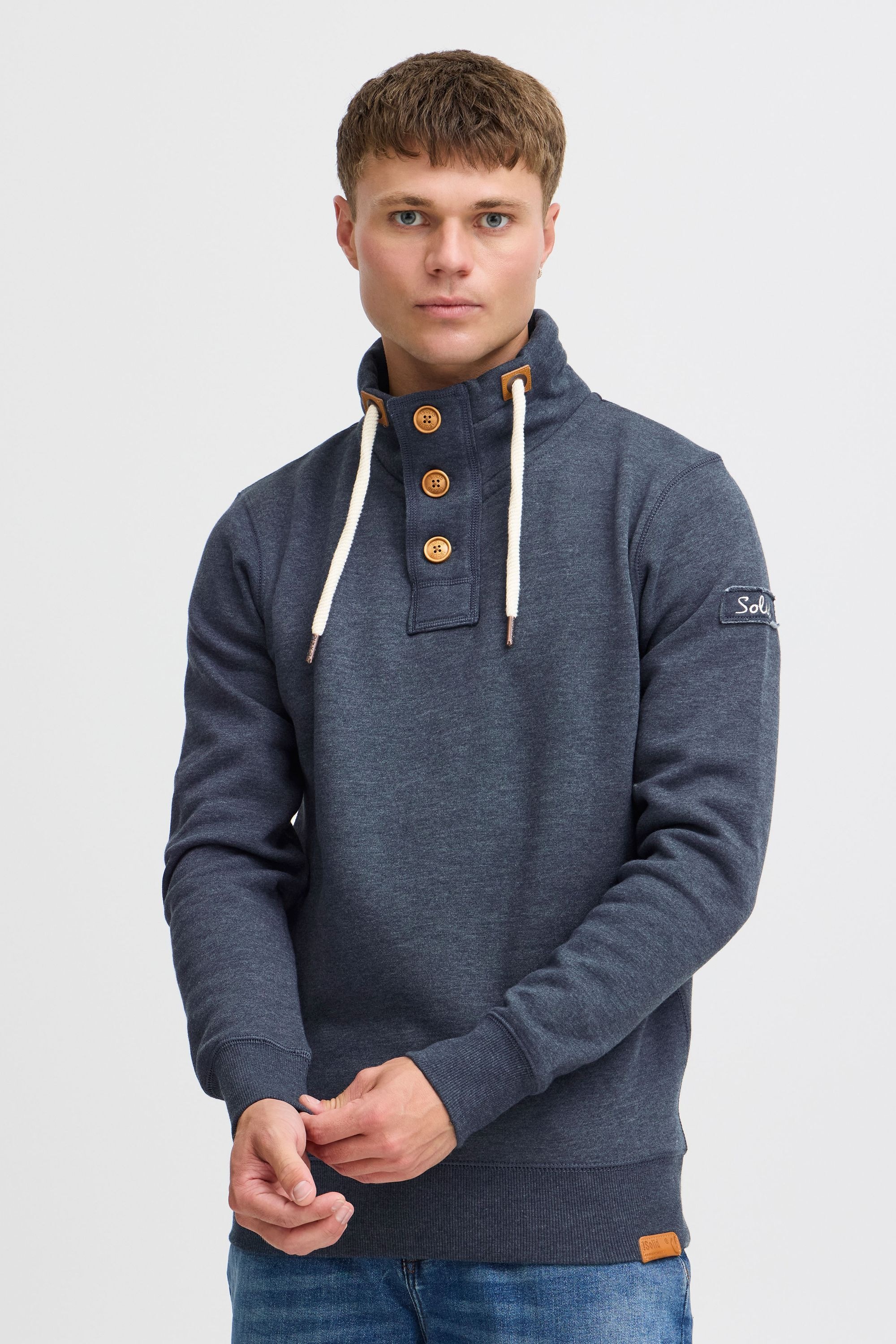 !Solid Stehkragenpullover »Stehkragenpullover SDTripTroyer«