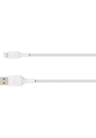 Smartphone-Kabel »Lightning Lade/Sync Kabel ummantelt mfi 2m«, Lightning-USB Typ A,...