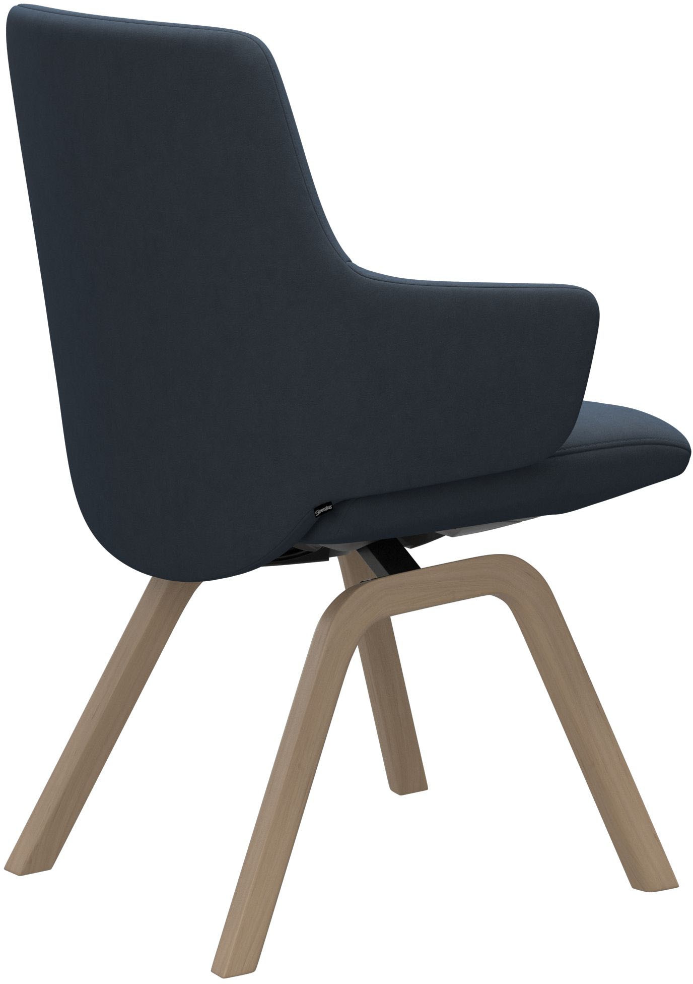 Stressless® Polsterstuhl »Laurel« () Low Back mit Armlehne, Größe L, mit schräggestellten Beinen in Schwarz