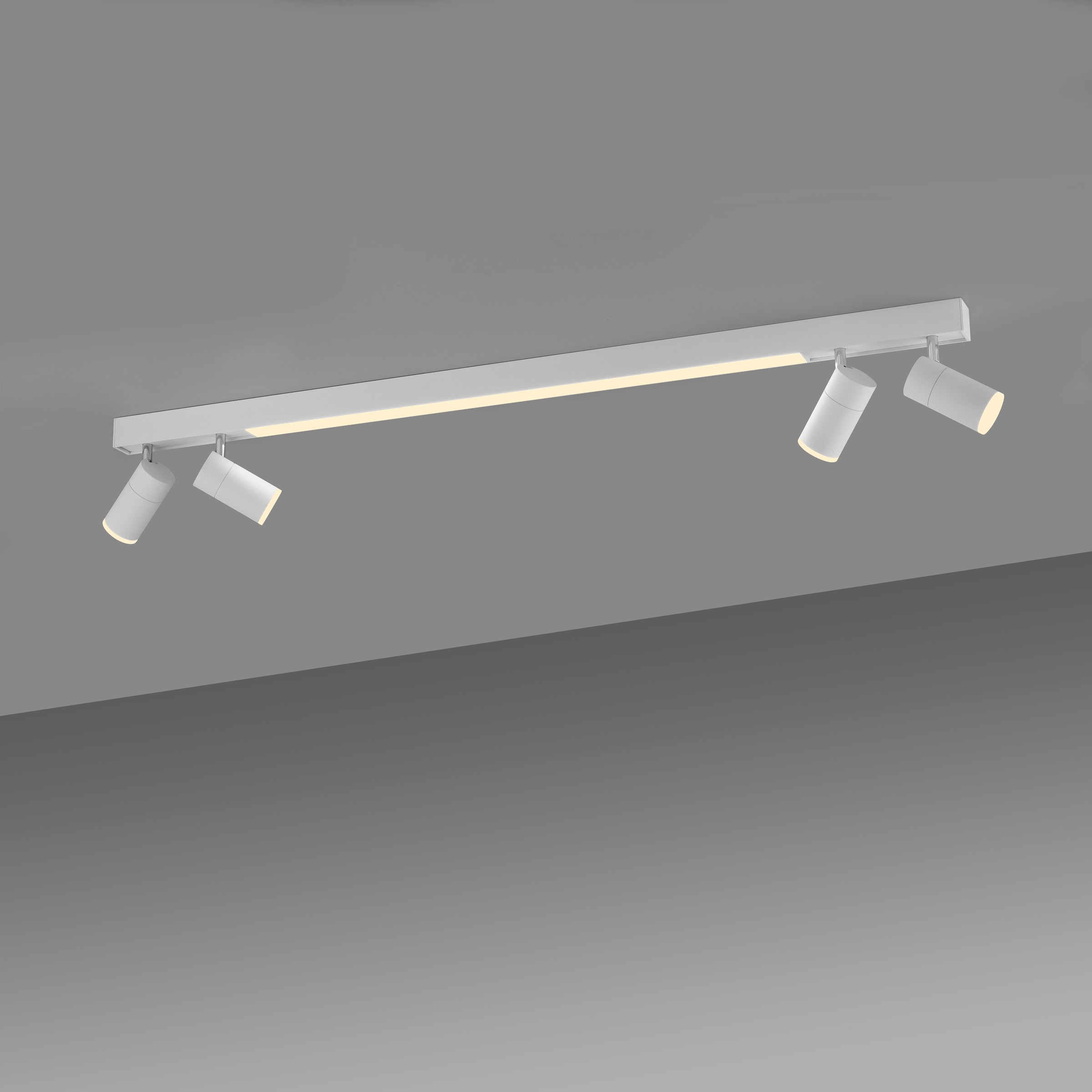 Neuhaus PURE LED Deckenleuchte »PURE Lines Spot« LED-Board 1 Stk. warmweiß - kaltweiß Spots dreh- &schwenkbar, CCT, dimmbar, Fernbedienung