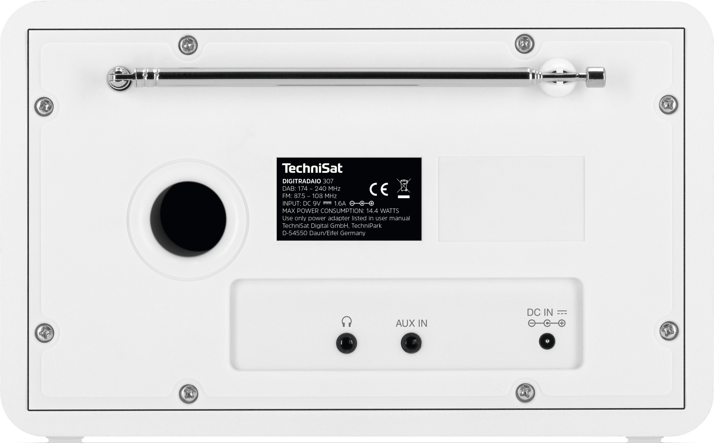 TechniSat Digitalradio (DAB+) »Digitradio 307«, (WLAN UKW mit RDS-Digitalradio (DAB+) 5 W)