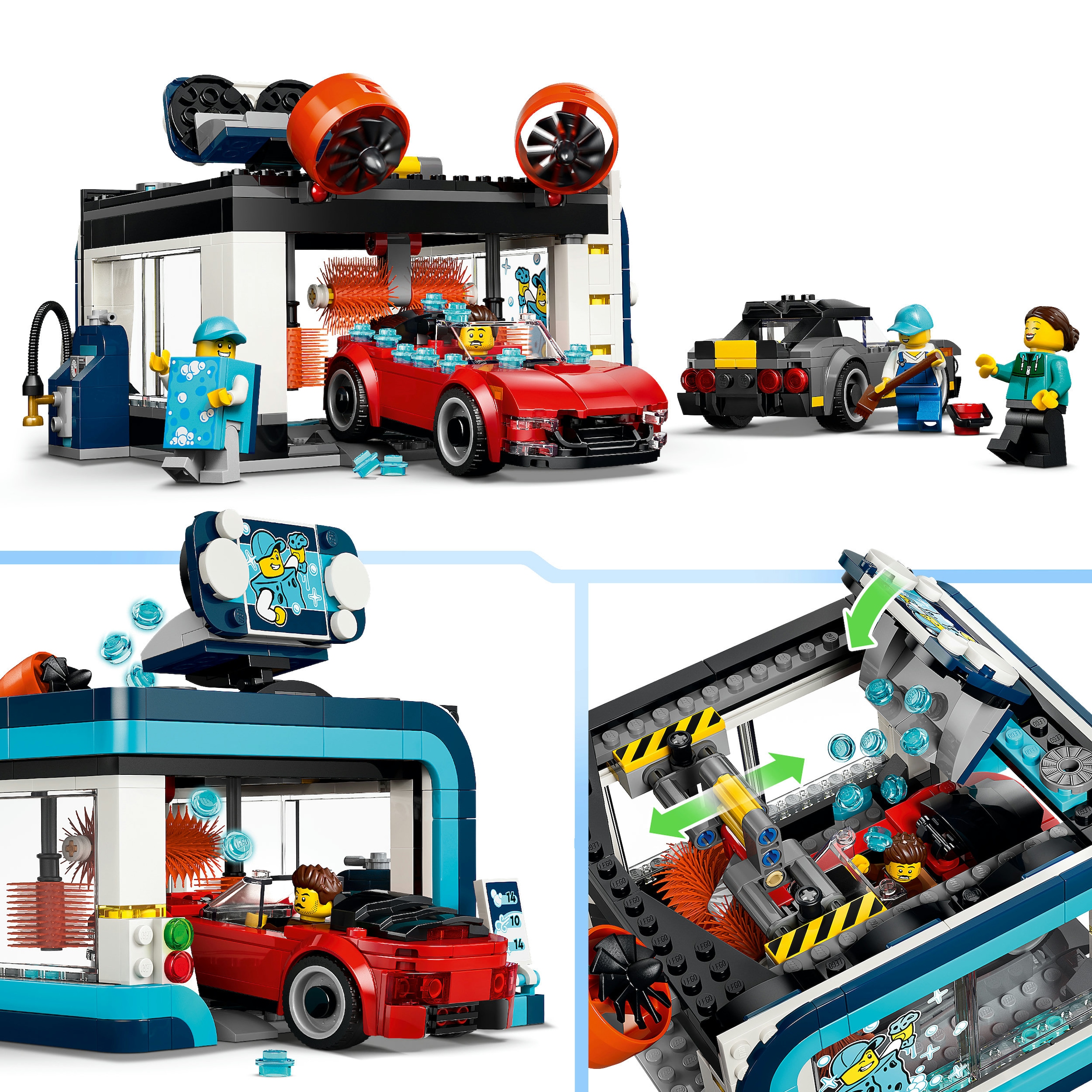 LEGO® Konstruktionsspielsteine »Waschstraße (60497), LEGO City« Made in Europe