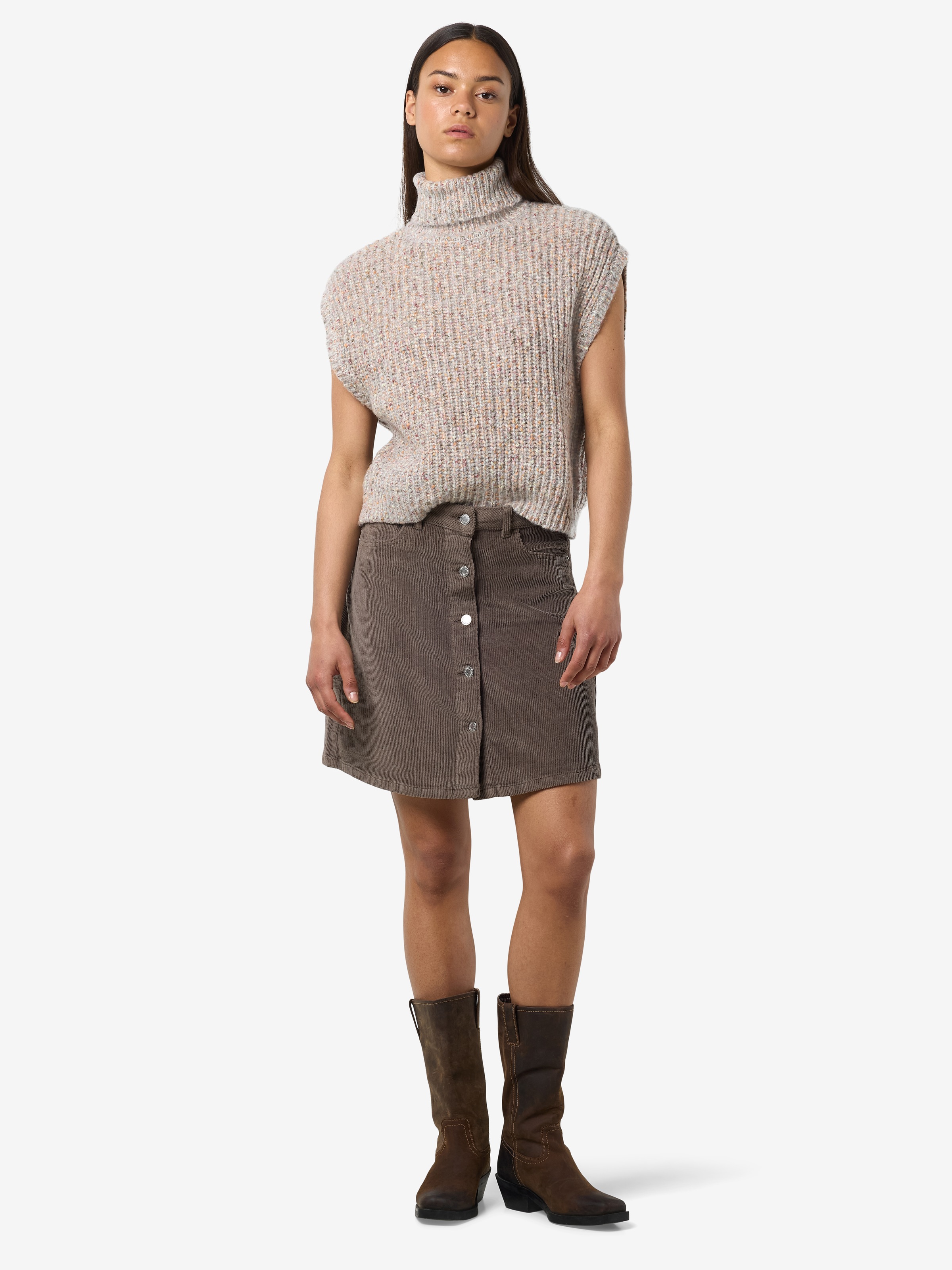 Noisy may Cordrock »NMRONNIE NW A SHAPE SKIRT CORDUROY NOOS«