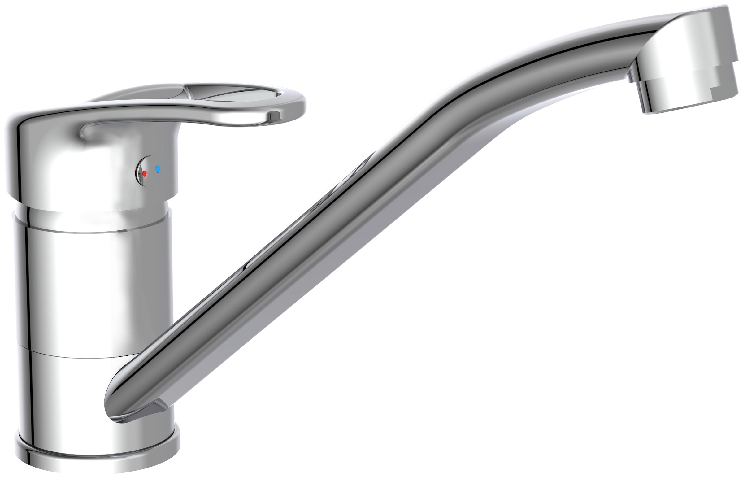 Schütte Spültischarmatur »DANTE« 360° schwenkbarer Wasserhahn in silberfarben, Größe B/H/T: 4,76 cm x 15,5 cm