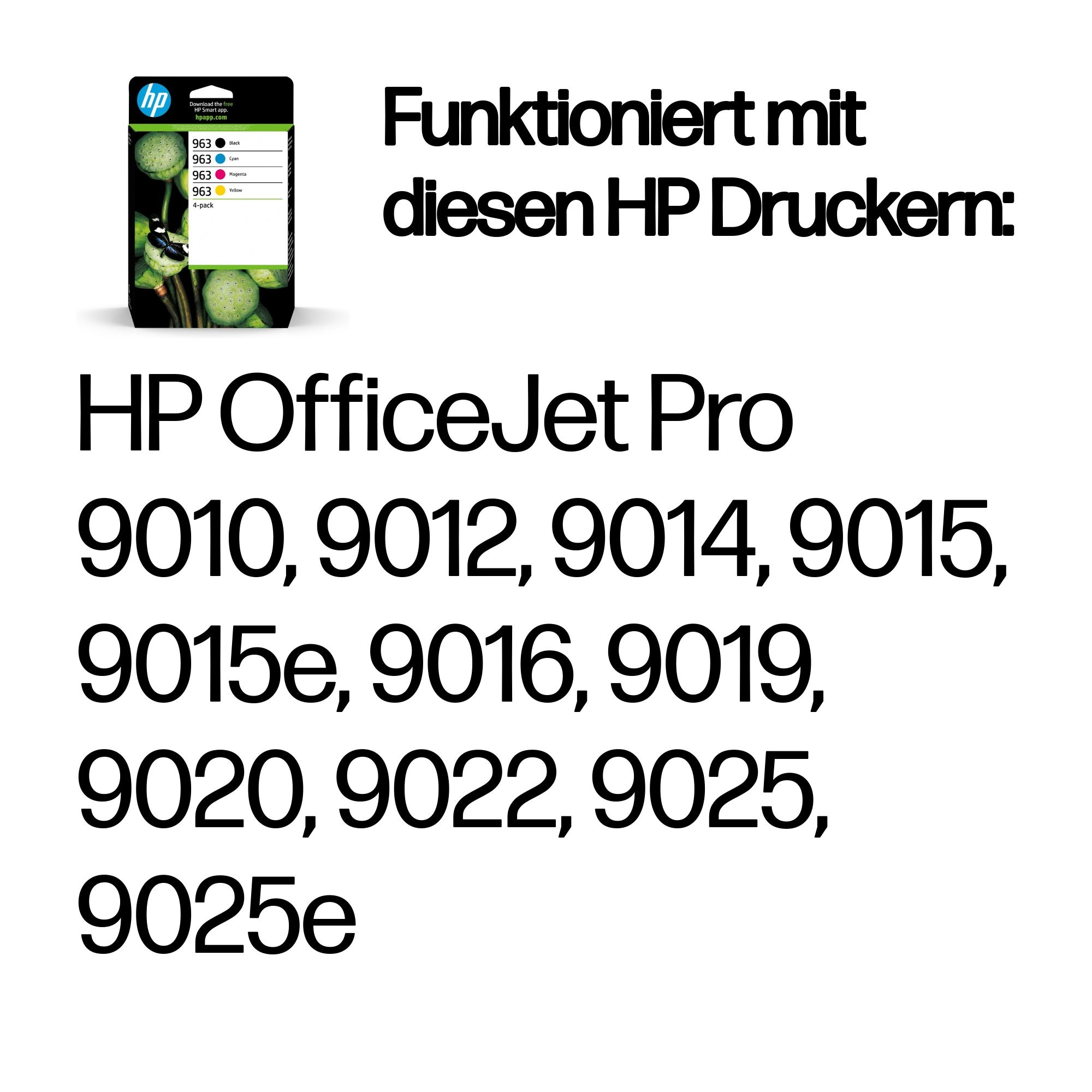 HP Tintenpatrone »963 4er-Pack«