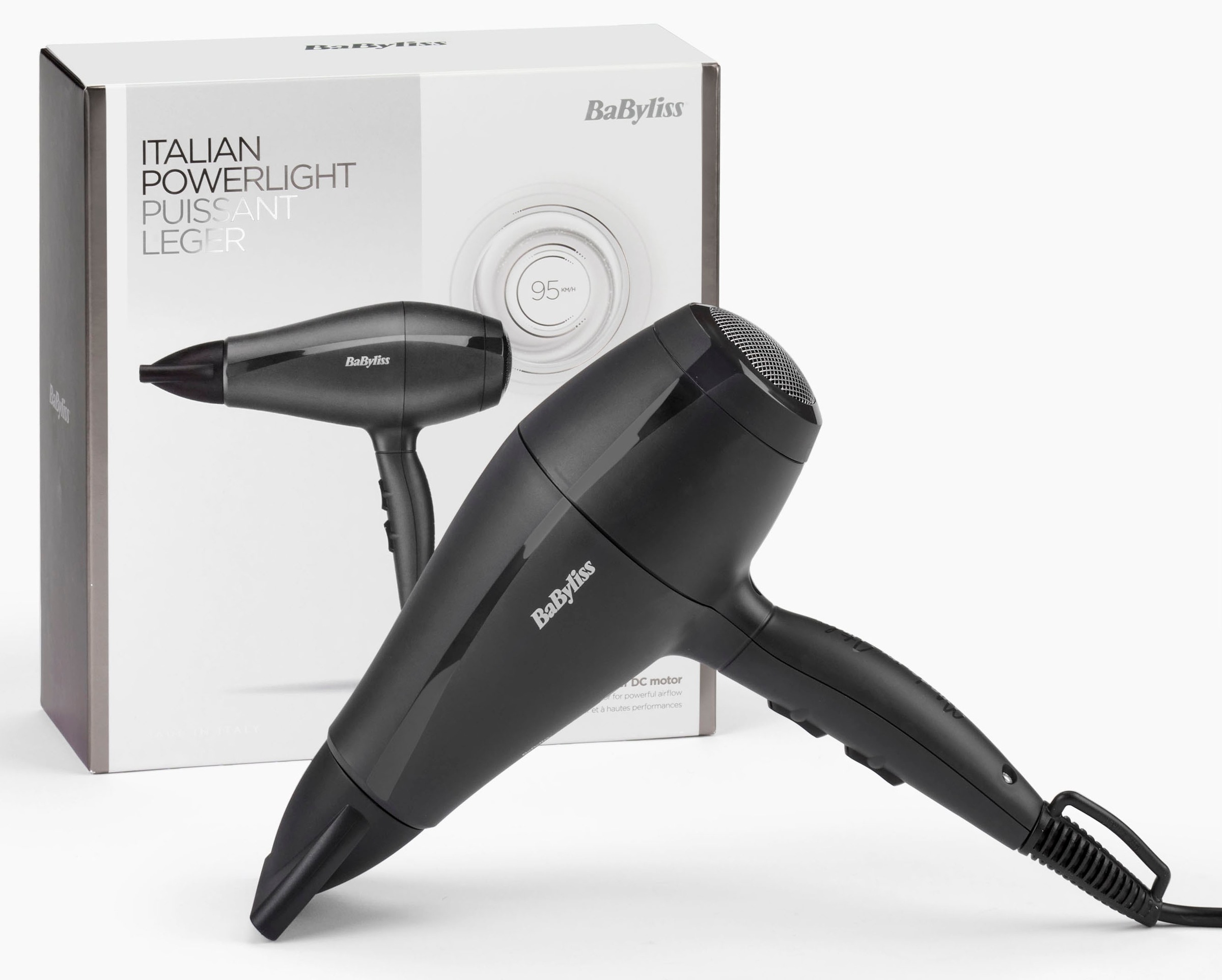 Babyliss Haartrockner »Super Light Pro 2000« 2.000 W 1 Aufsätze in grau