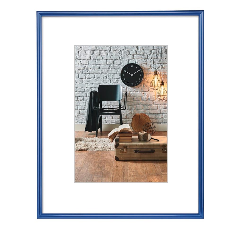 Hama Bilderrahmen »Kunststoffrahmen Sevilla, Blau, Polystyrol, 29,7 x 42 cm DIN A3«