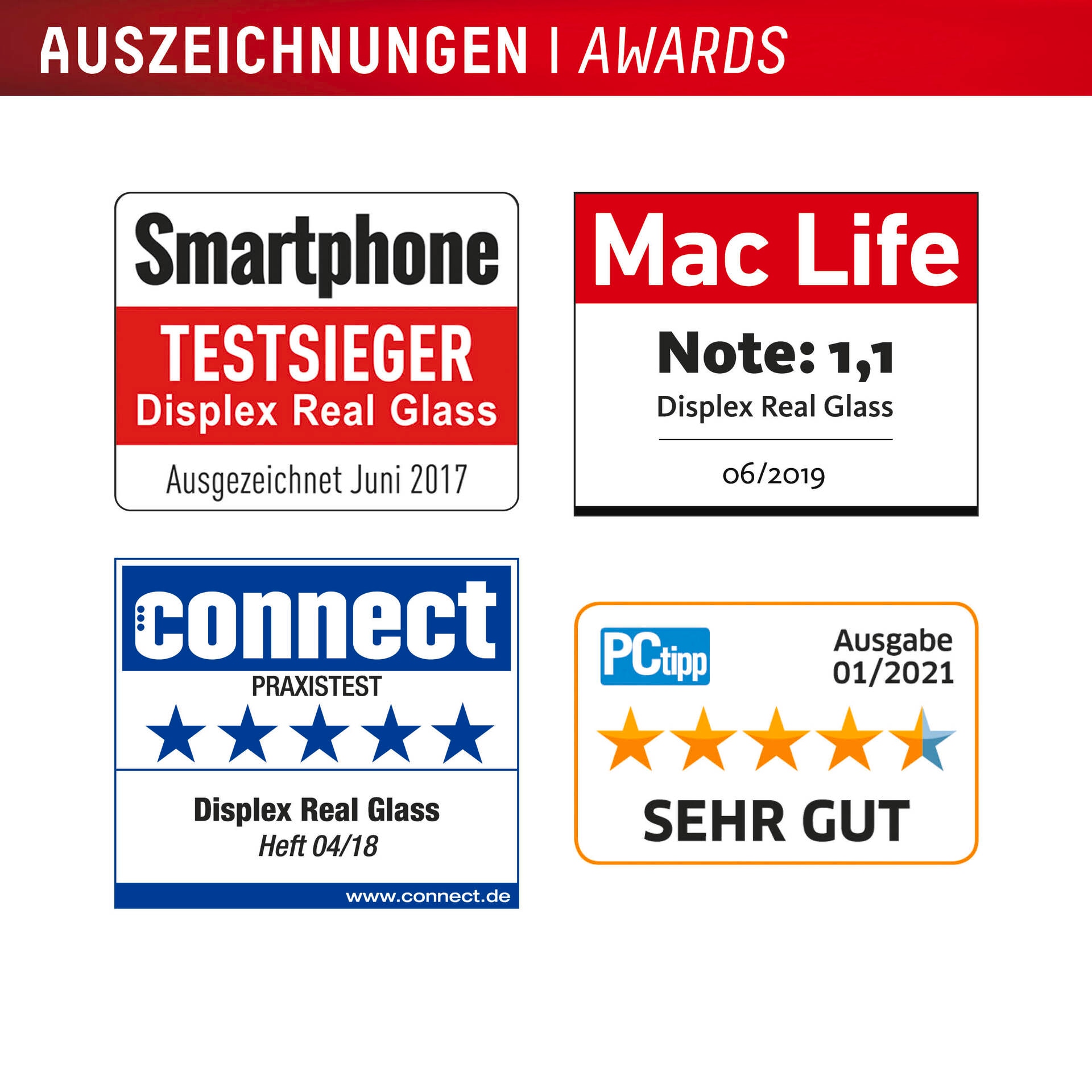 Displex Displayschutzglas »Real Glass Screen Protection + Case«, für Apple iPhone 16 Pro Max, Displayschutzfolie, Schutzfolie, Bildschirmschutz, kratz- & stoßfest