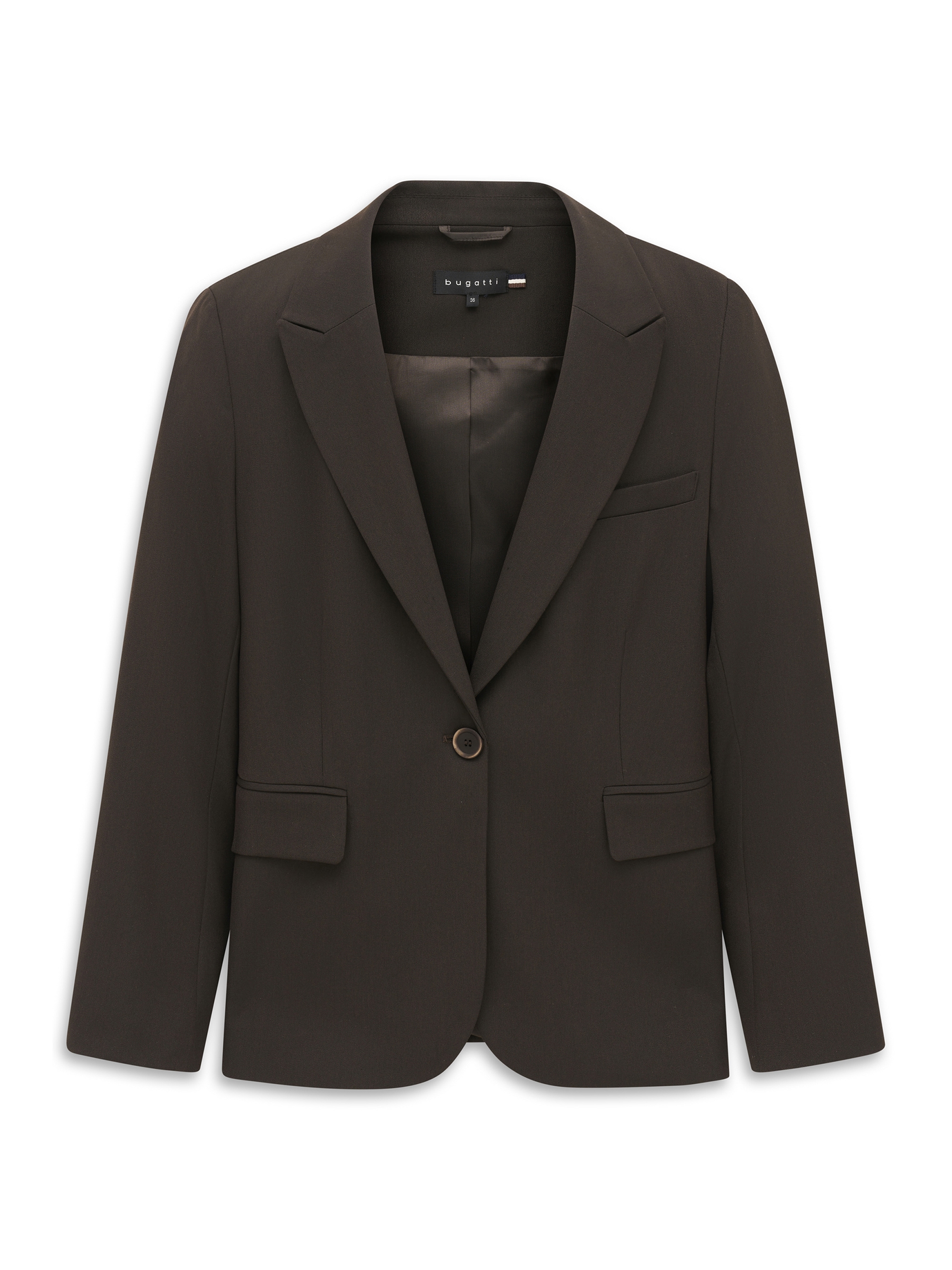 bugatti Kurzblazer »Regular Fit« Regular Fit Viskosemix 1-Knopf