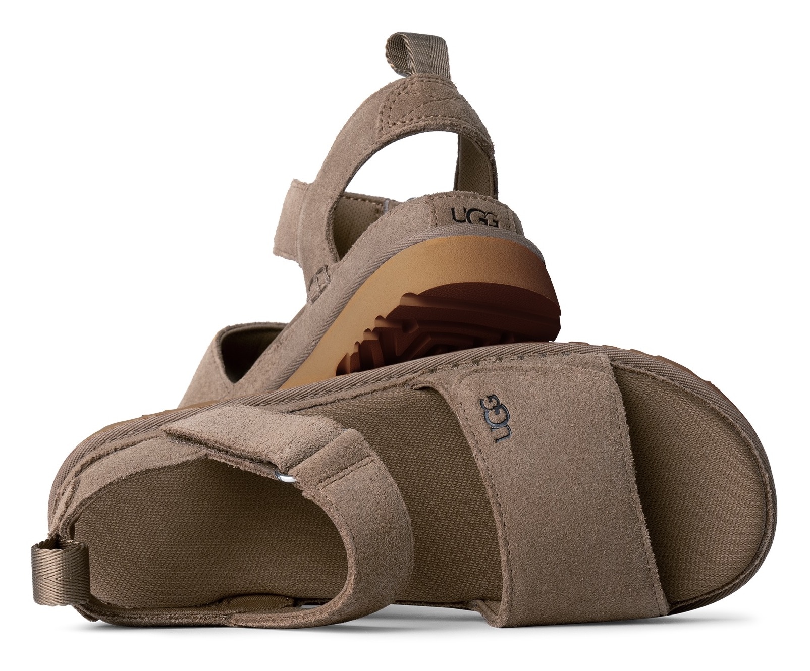 UGG Plateausandale »W GOLDENSTAR«, Plateausandale, Sandalette mit Klettverschluss