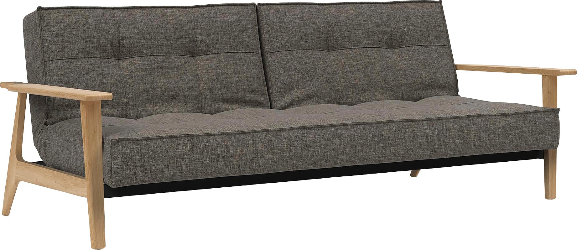 INNOVATION LIVING ™ Schlafsofa »Splitback Frej, Dauerschlafsofa, bequem mit Federkernunterfederung«, mit stabilen Armlehnen, in skandinavischem Design