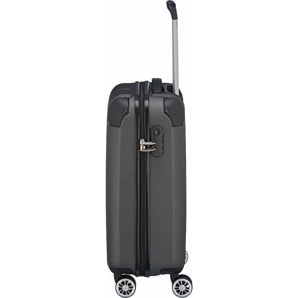 travelite Hartschalen-Trolley »City, 55cm«, 4 Rollen, Handgepäck-Koffer Reisekoffer Hartschallenkoffer TSA Schloss