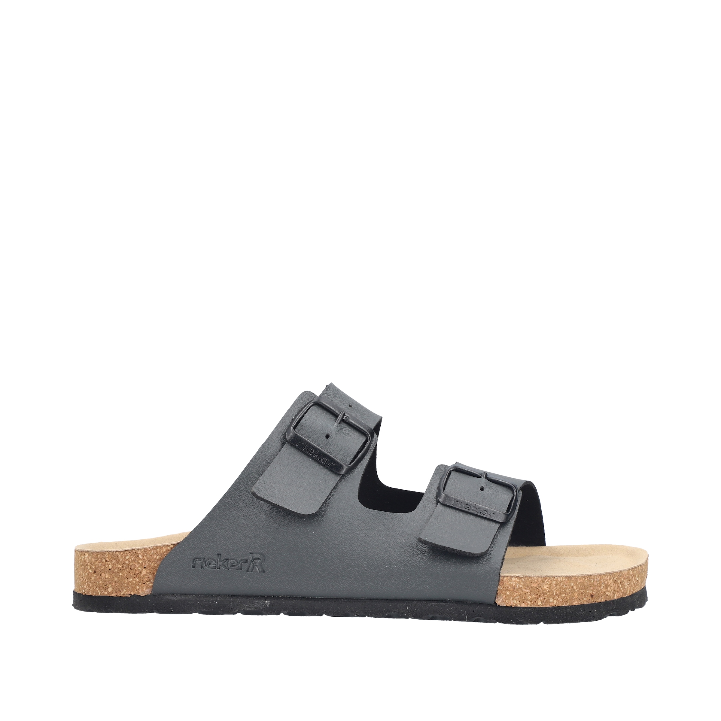 Rieker Pantolette  Sommerschuh, Schlappen, Hausschuh, mit zwei Schnallenverschlüssen