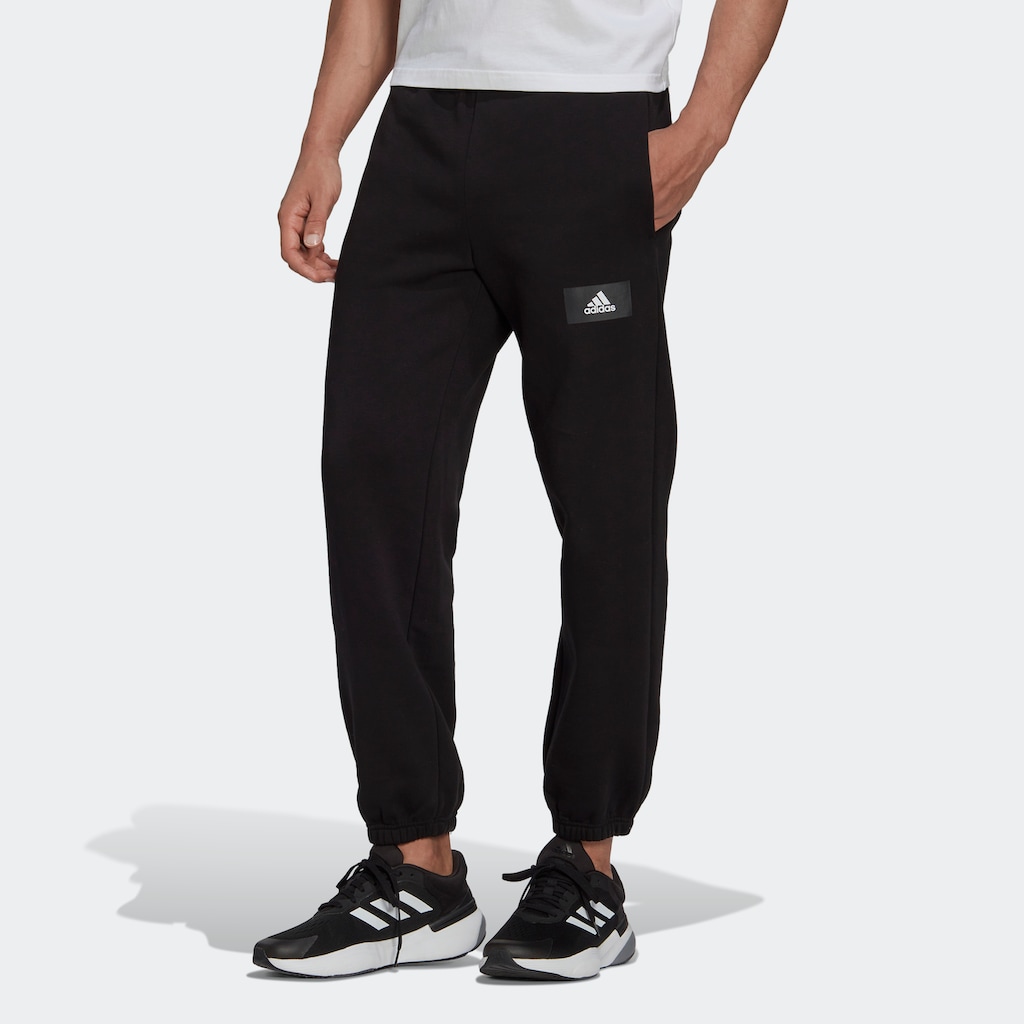 adidas Sportswear Jogginghose »ESSENTIALS FEELVIVID COTTON FLEECE STRAIGHT LEG«, (1 tlg.)