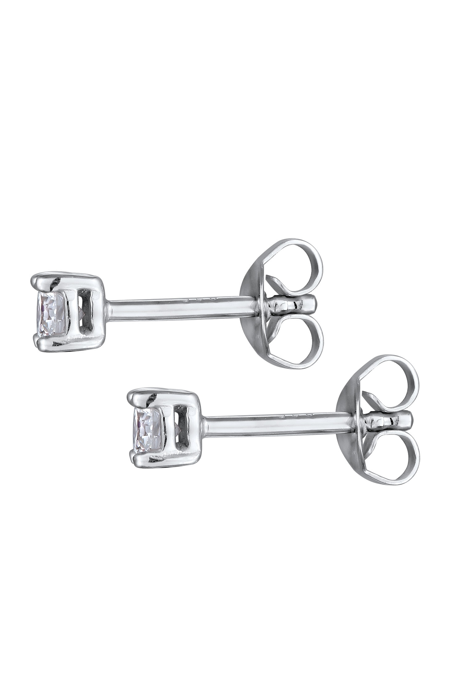 Elli DIAMONDS Paar Ohrstecker »Ohrringe Laborgezüchtete Diamanten Weiß Brilliant Schliff (0.068 ct) 925 Sterling Silver«