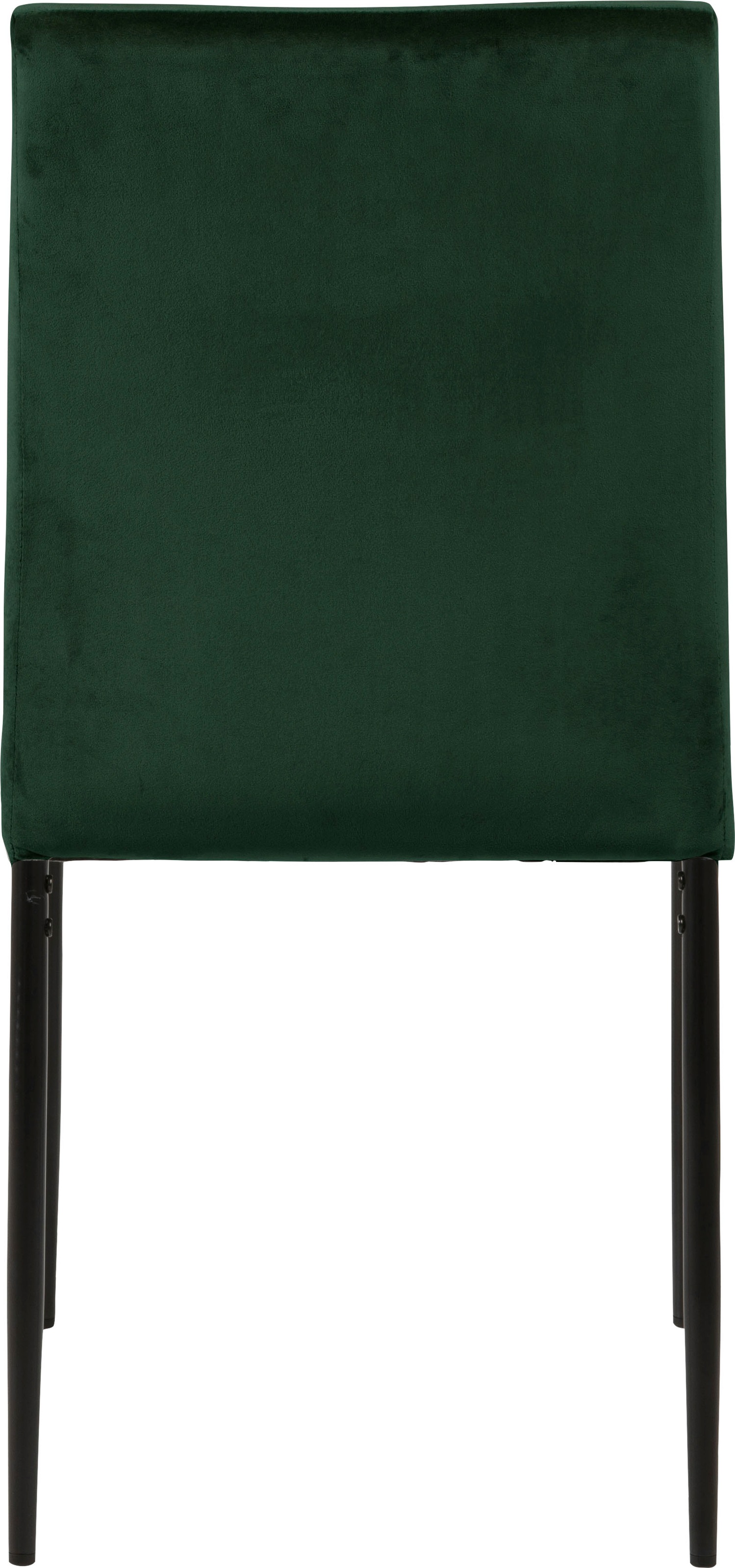ACTONA GROUP Esszimmerstuhl »Doris«, (Set), 2 St., Polyester, mit lebendigem Stoff, schlanke, schwarze Metallbeine