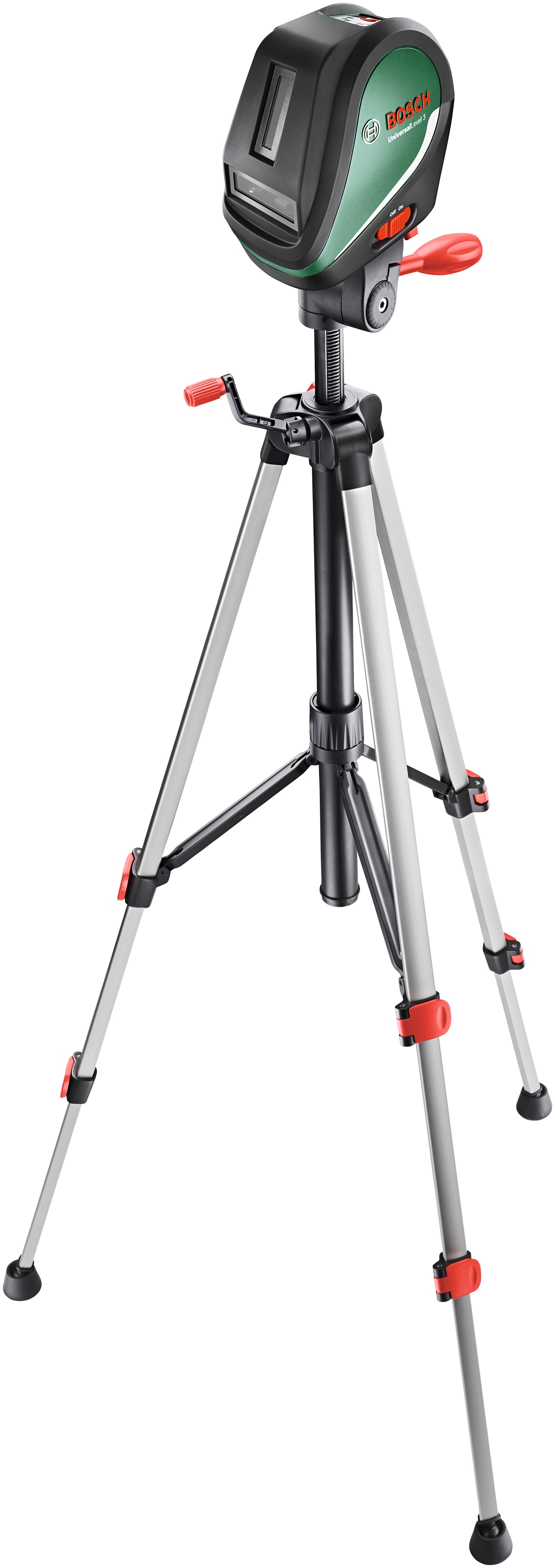 Bosch Home & Garden Kreuzlinienlaser »UniversalLevel 3« Max. Reichweite: 10m, mit Stativ in grün